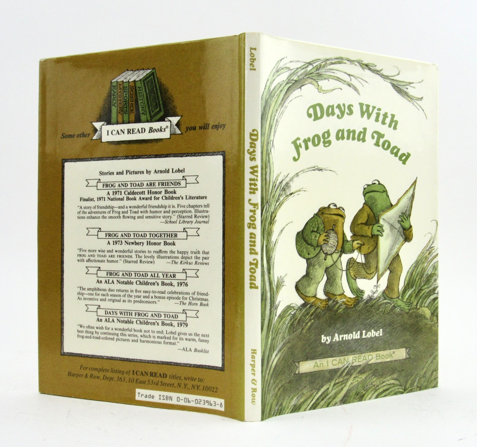 DAYS WITH FROG AND TOAD Arnold Lobel 1979 signed w/sketch HBDJ