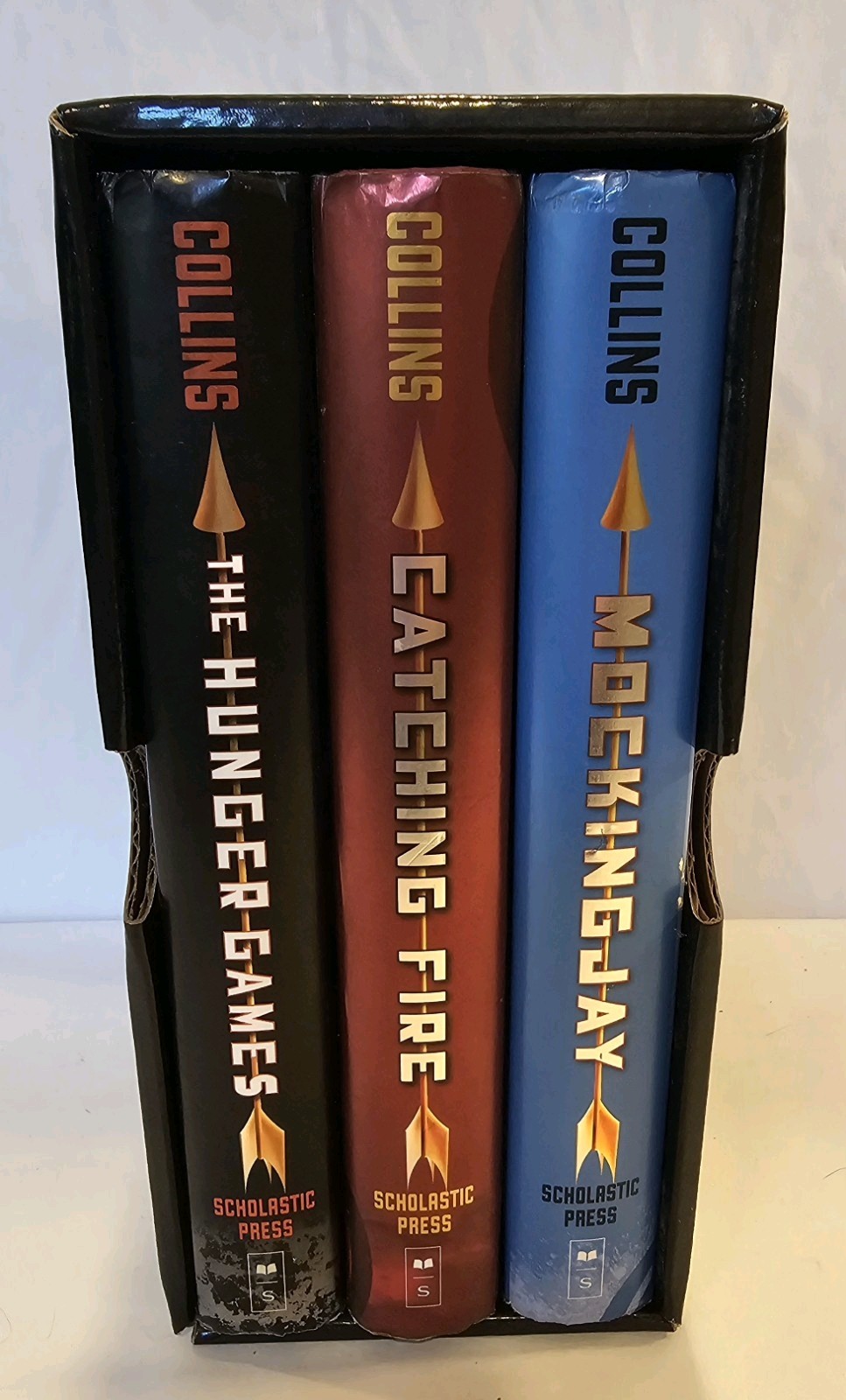 Hunger Games Trilogy Hardcover Box Set 1st Ed 23rd printing with DJs YA Collins