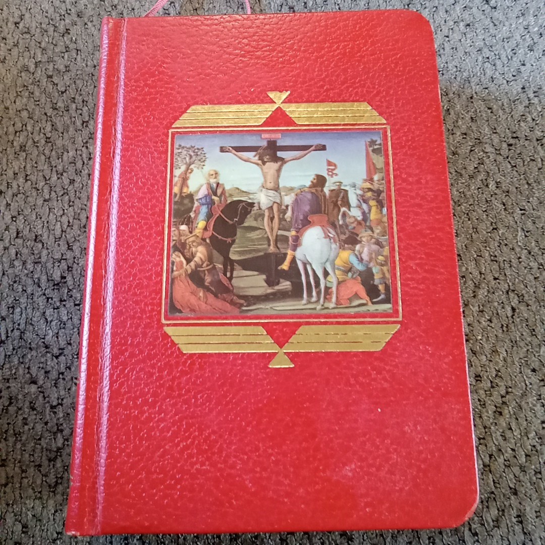 Catholic Press Life of Christ Book 1964 Hardcover Gold Edges Illustrated