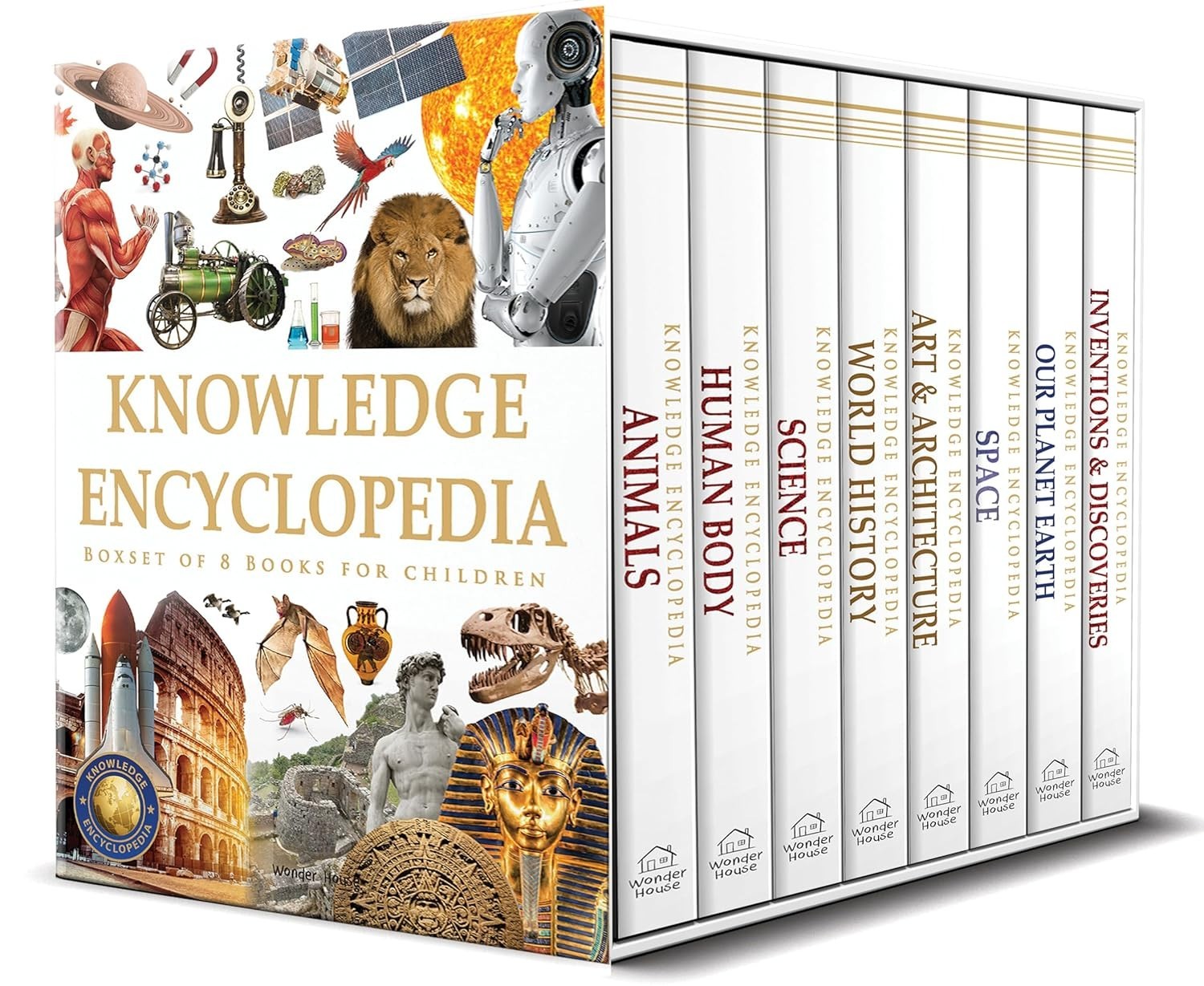 Knowledge Encyclopedia – Boxset of 8 Books for Children by Wonder House Books…