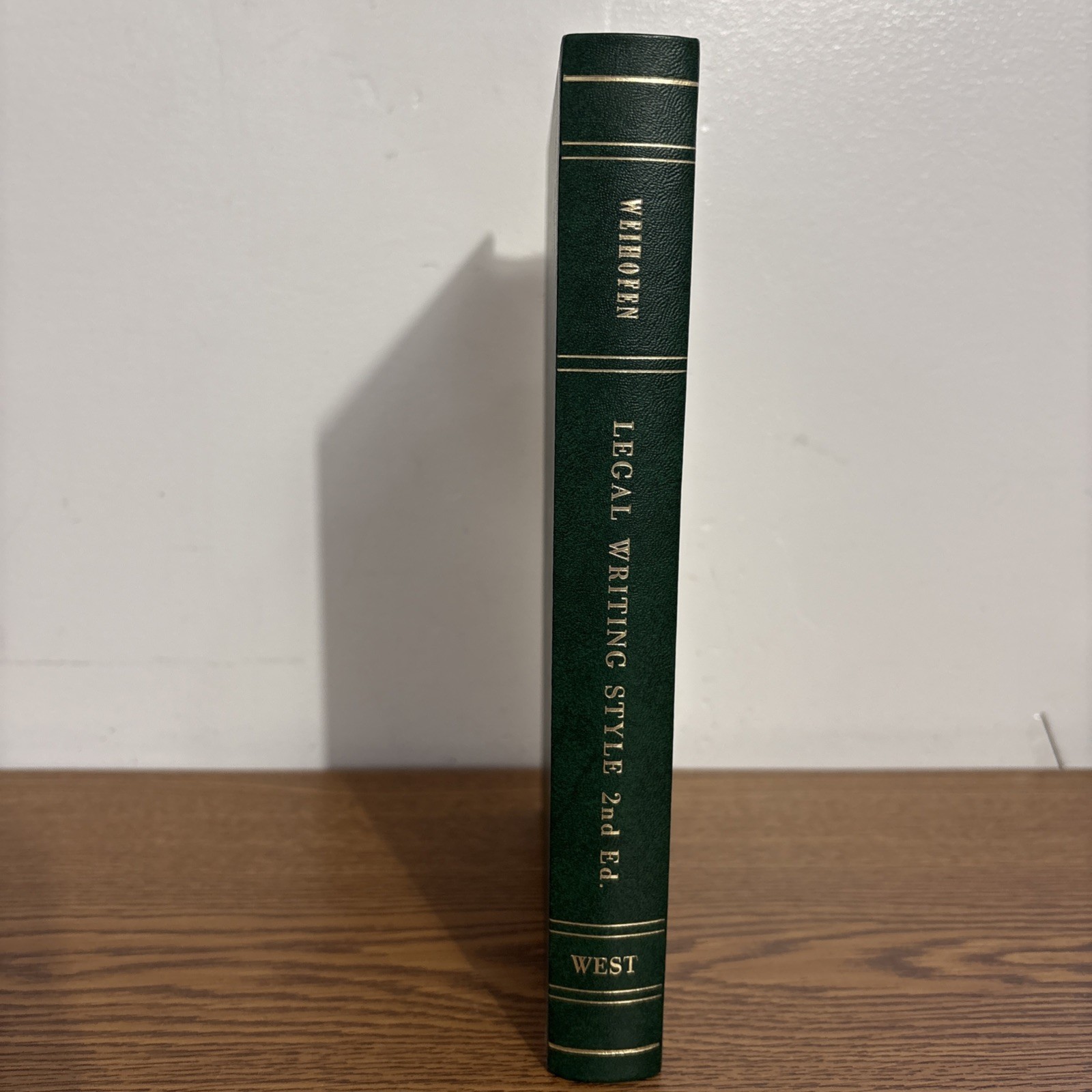 1981 Legal Writing Style 2nd Edition by Henry Weihofen West Publishing Co.