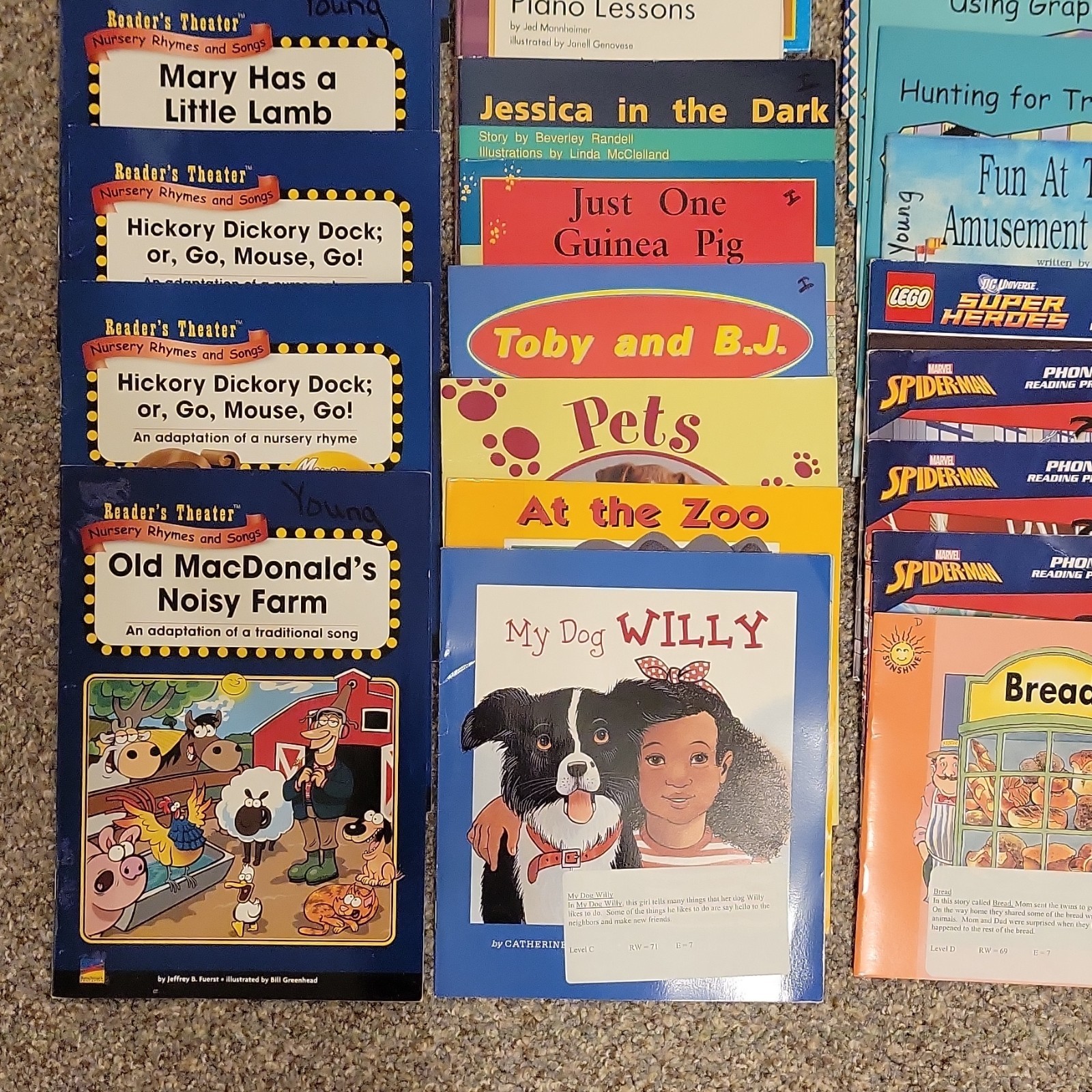 Children’s Early Reader Illustrated Paperback Books Lot of 60 Ages 4-8 Phonics