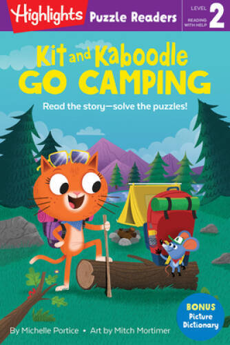 Kit and Kaboodle Go Camping (Highlights Puzzle Readers) – Paperback – VERY GOOD