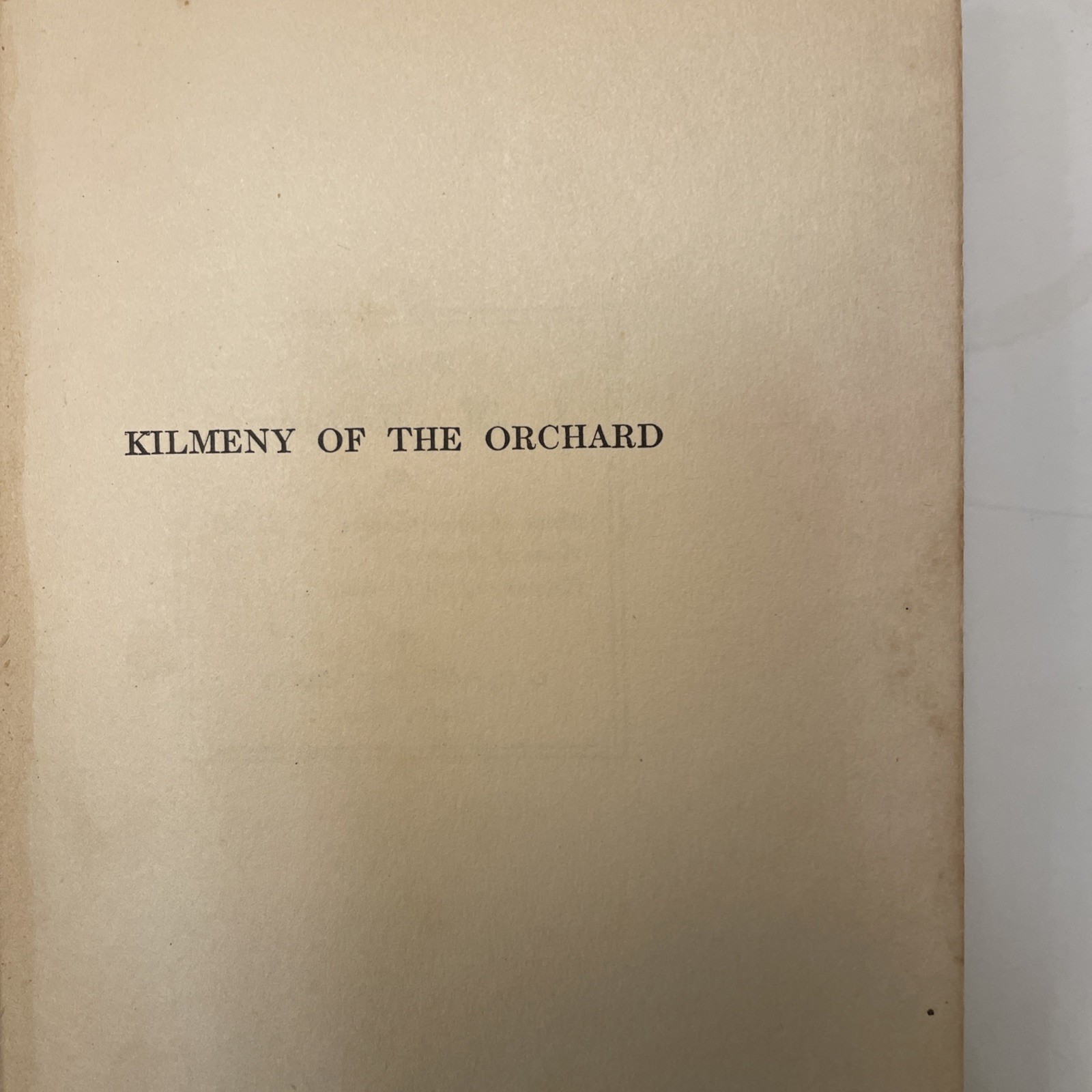 1910 4th IMPRESSION KILMENY OF THE ORCHARD L. M. MONTGOMERY LOOSE SPINE PAGES