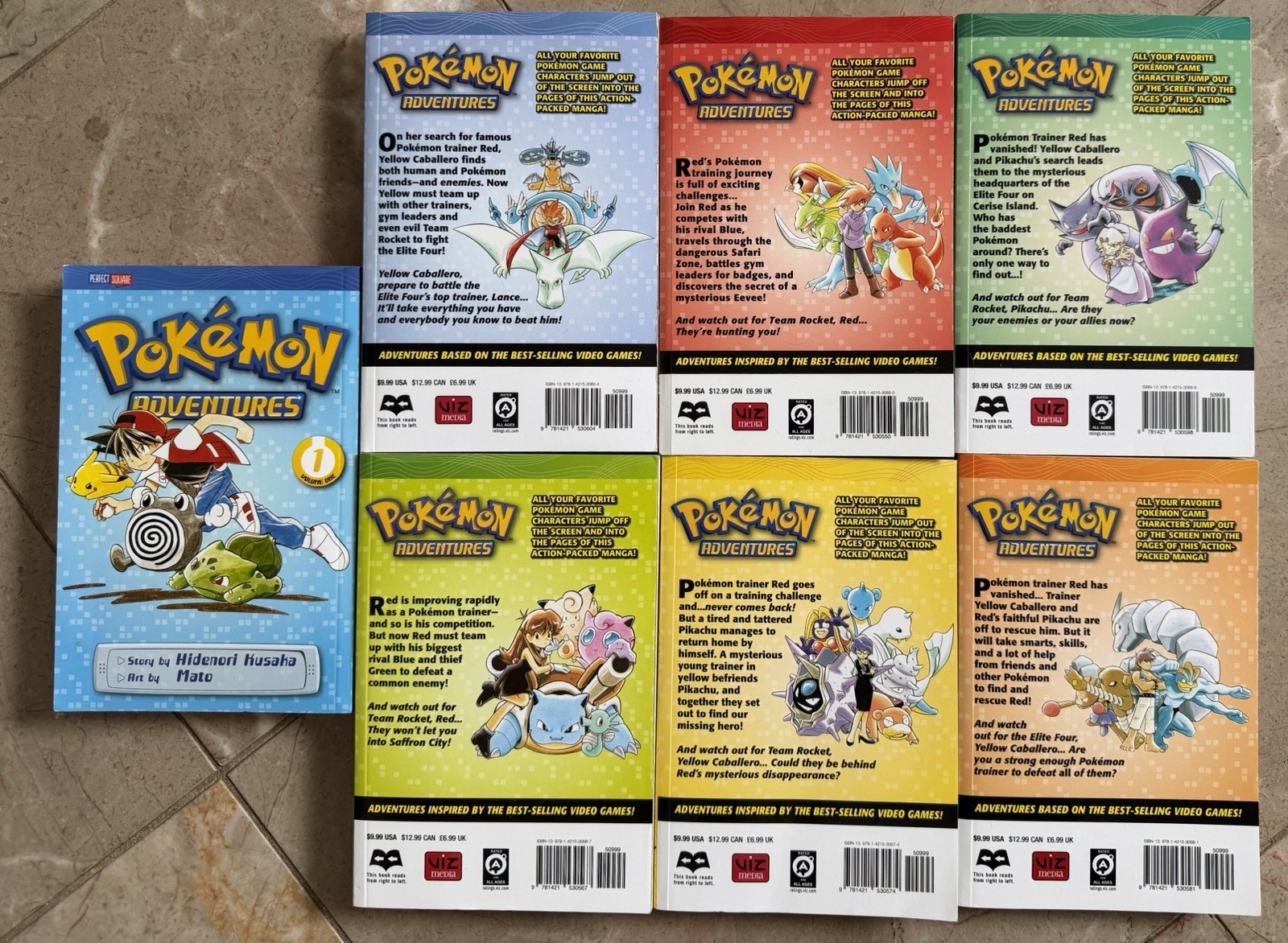 Pokémon Adventures Red and Blue Box Set (Set Includes Vols. 1-7) by Hidenori…