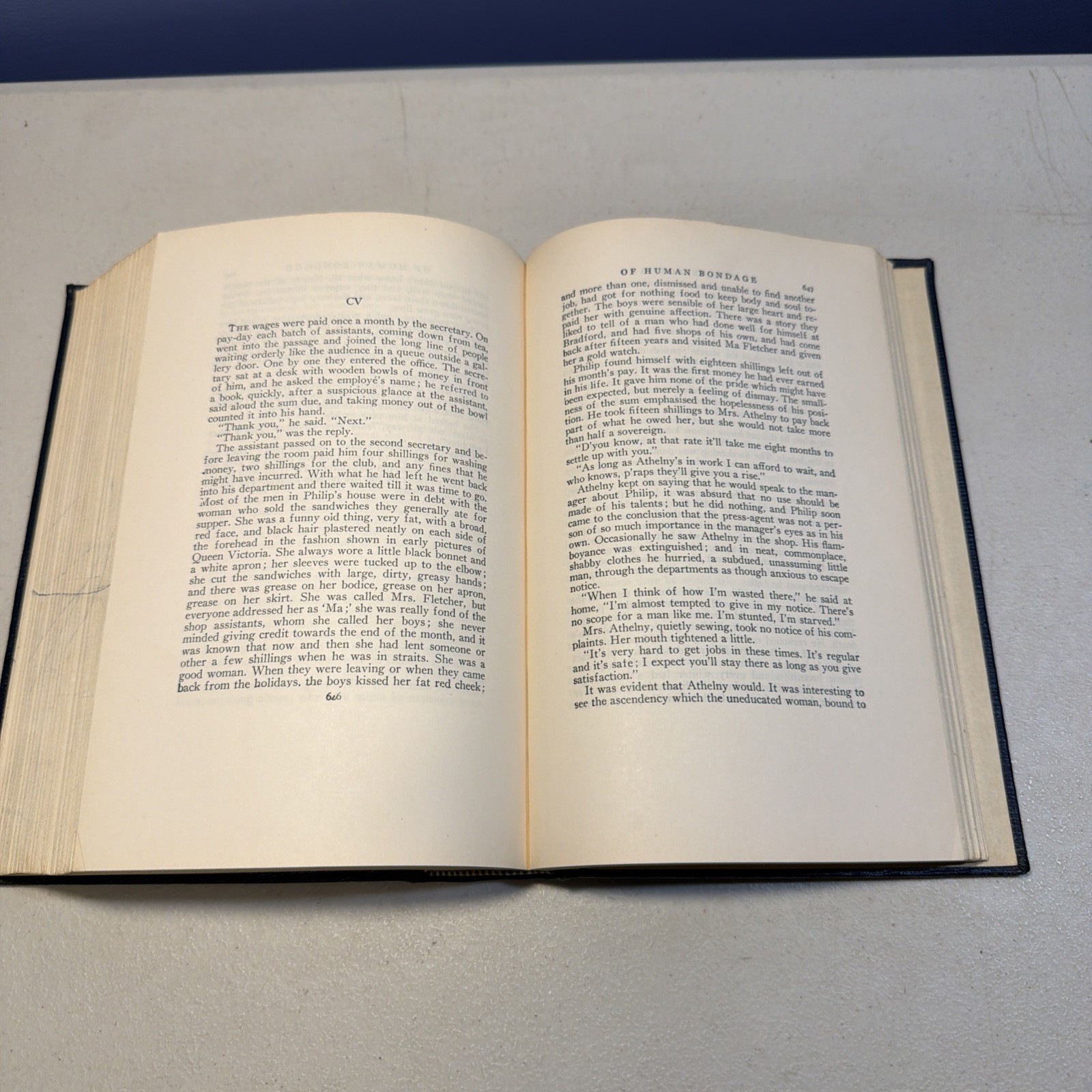 1915 “OF HUMAN BONDAGE” HC book, by W. Somerset Maugham RARE