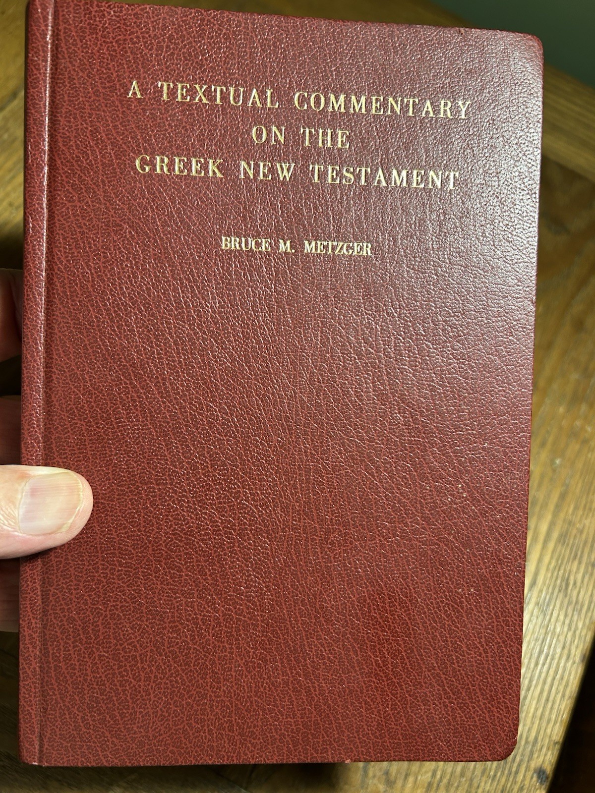 Textual Commentary on the Greek New Testament 1975 HC Corrected Ed. Metzger