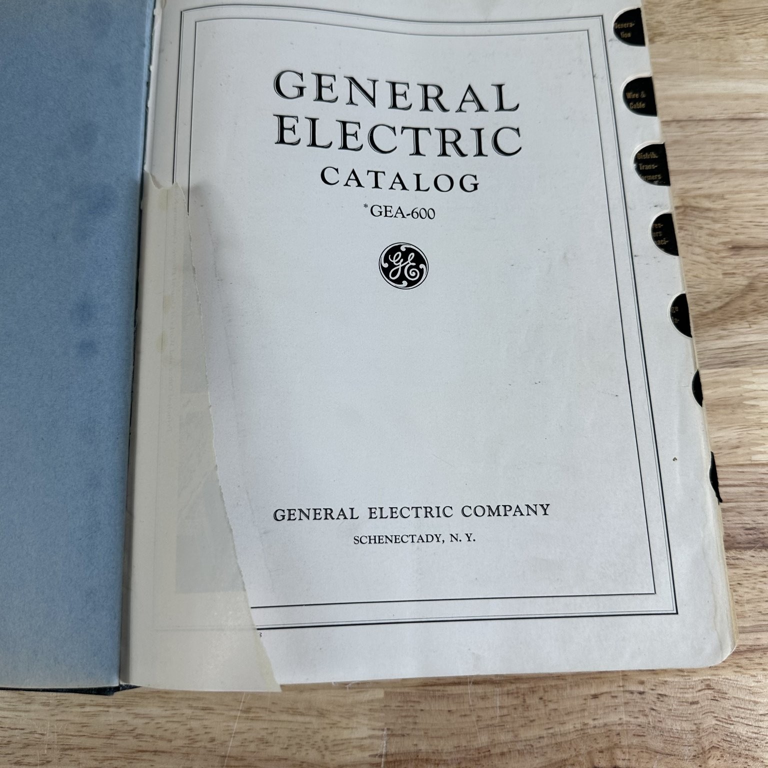 General Electric Catalog GEA-600 1928 Vintage Industrial Illustrated GE