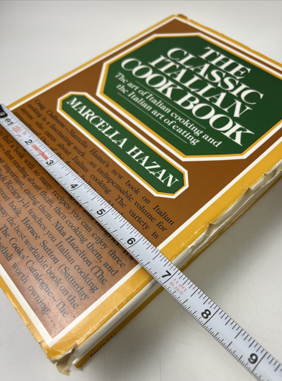 THE CLASSIC ITALIAN COOK BOOK Marcella Hazan Art Of Cooking And Eating 1980