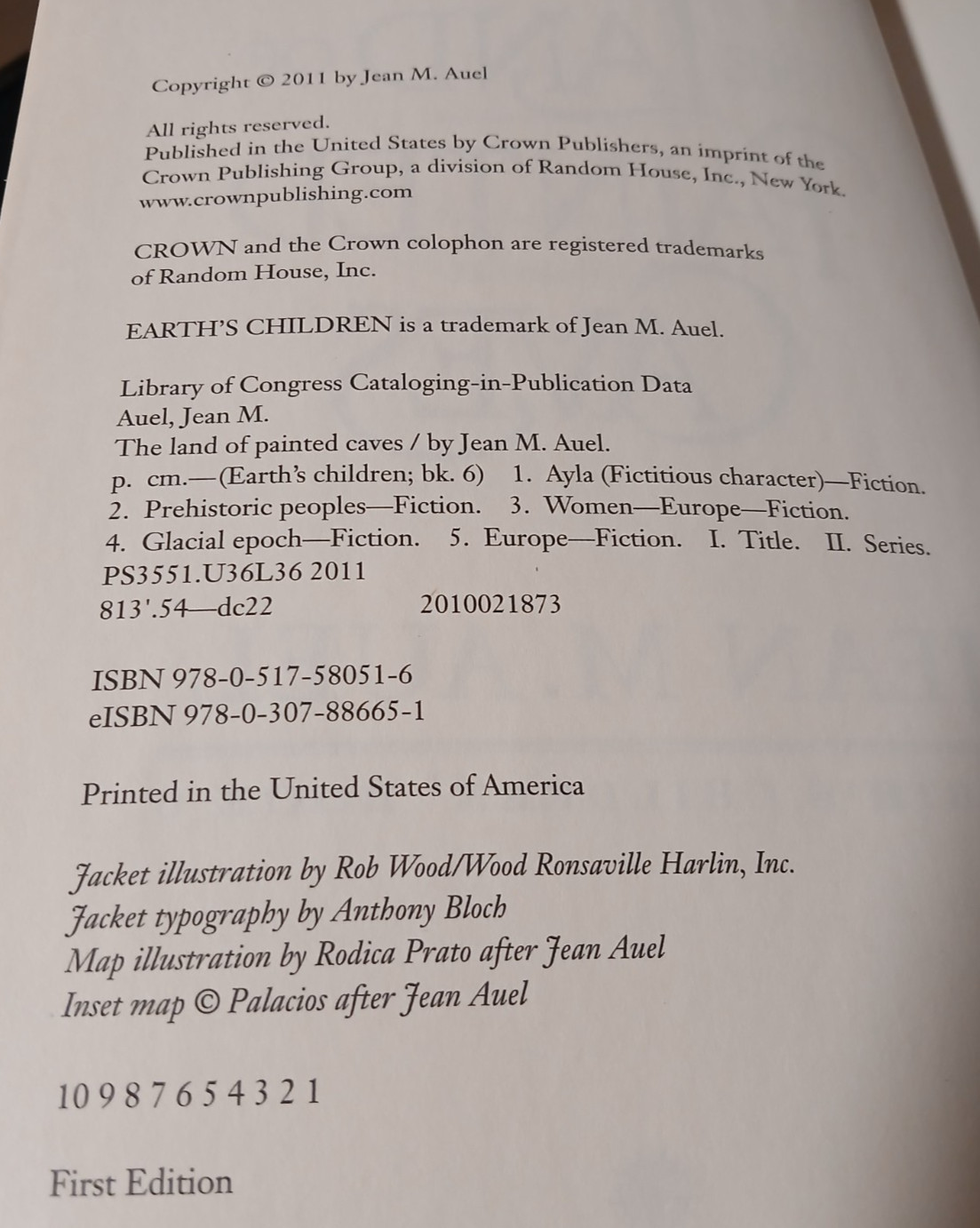 Jean M. Auel ‘Earth’s Children’ HB’s – Set of 4 – 1st Editions