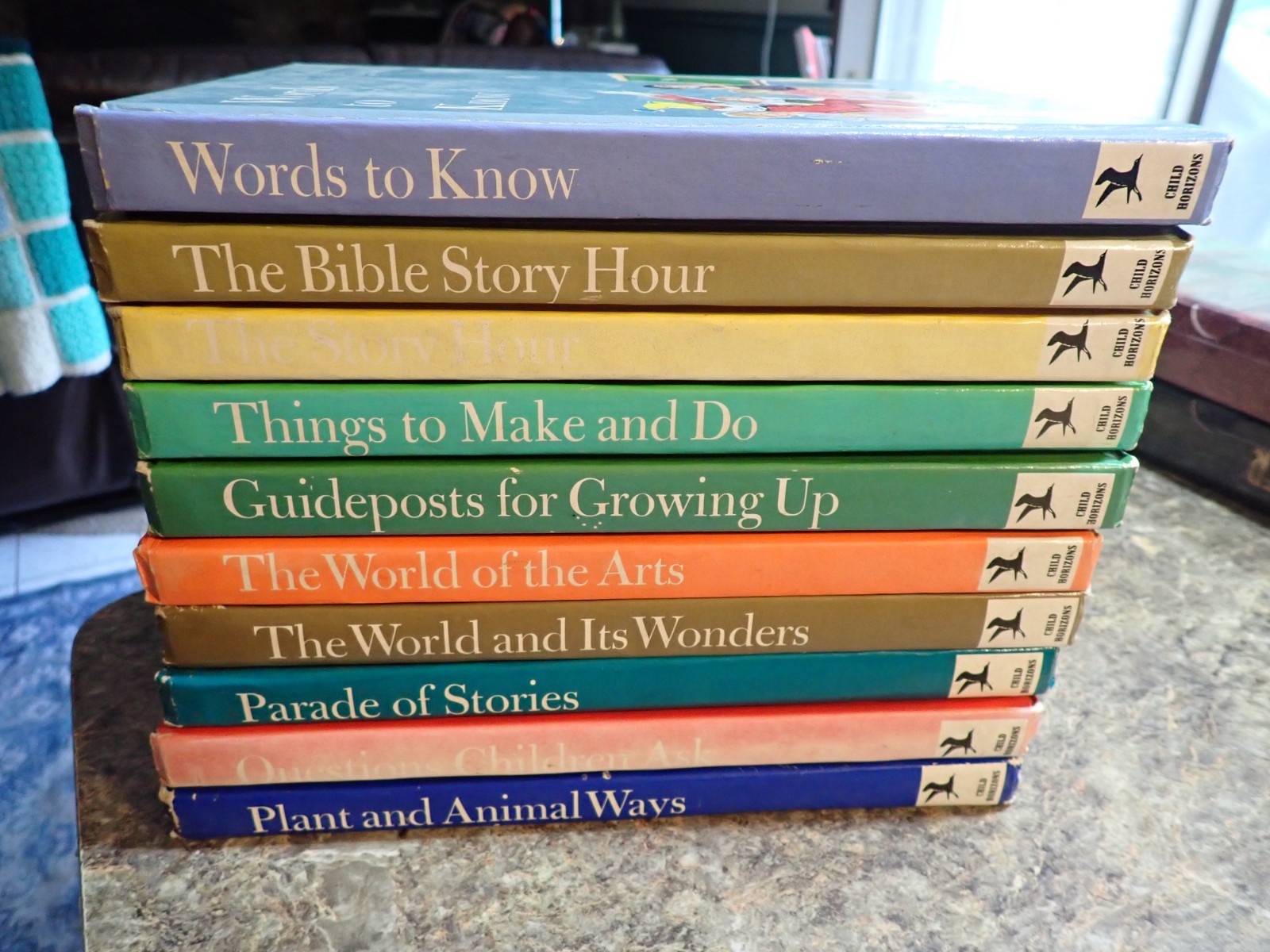 Vintage Child Horizons Set Of 10 hardcover Books Homeschool