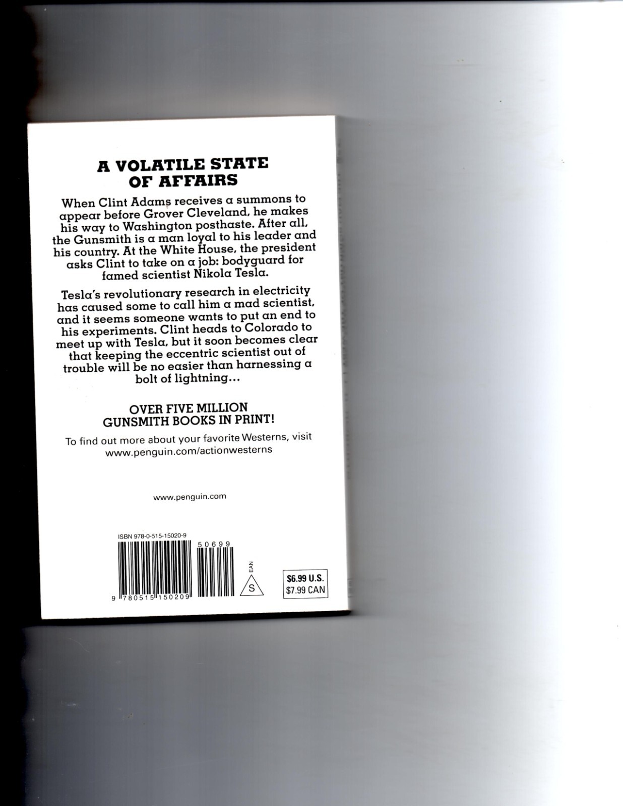 The Gunsmith #360: Mad Scientist of the West by J. R. Roberts (2011, Paperback)