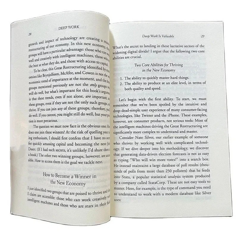 Deep Work English Book By Cal Newport Rules for Focused Success In A Distracted