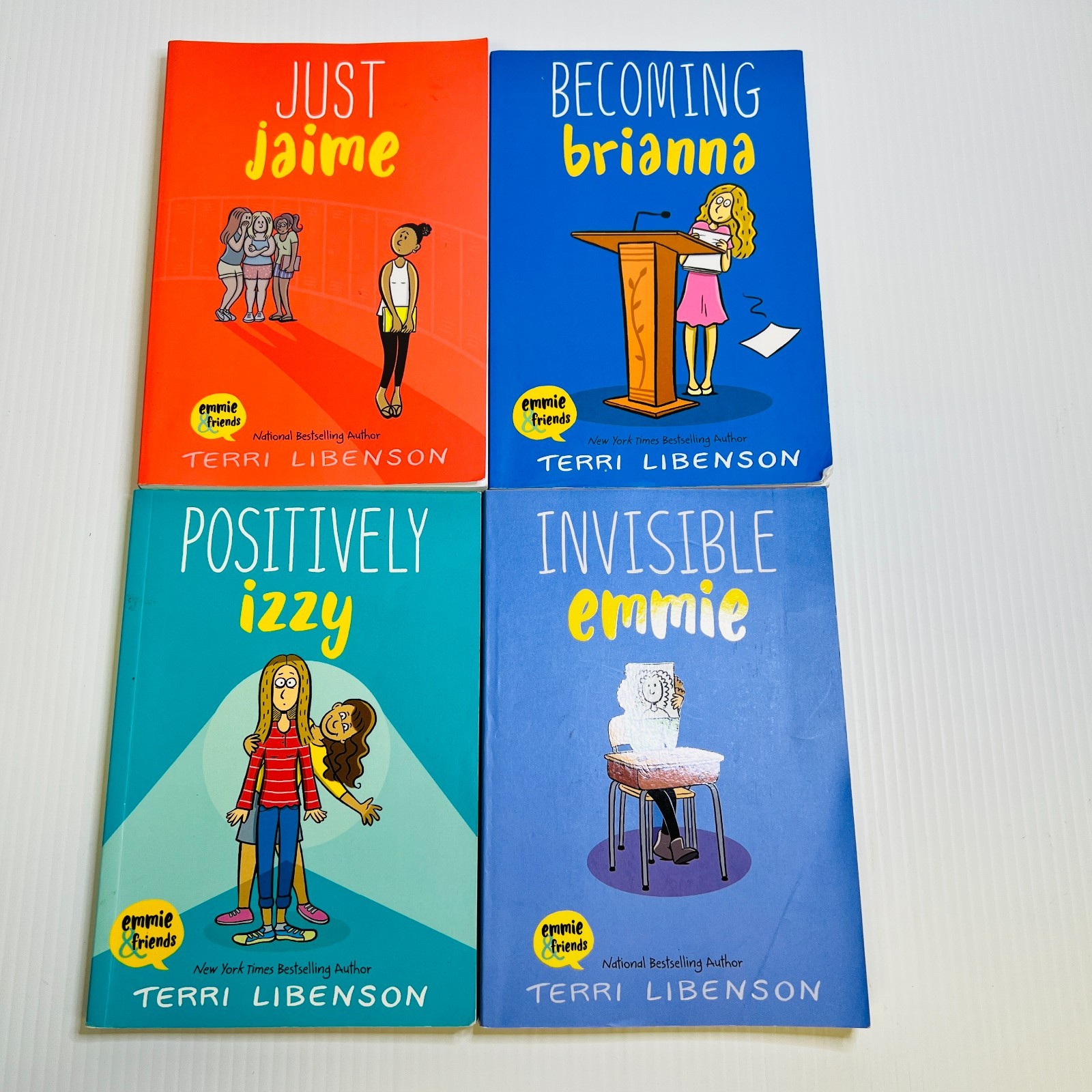 Terri Libenson Emmie & Friends Lot x 4 Paperback