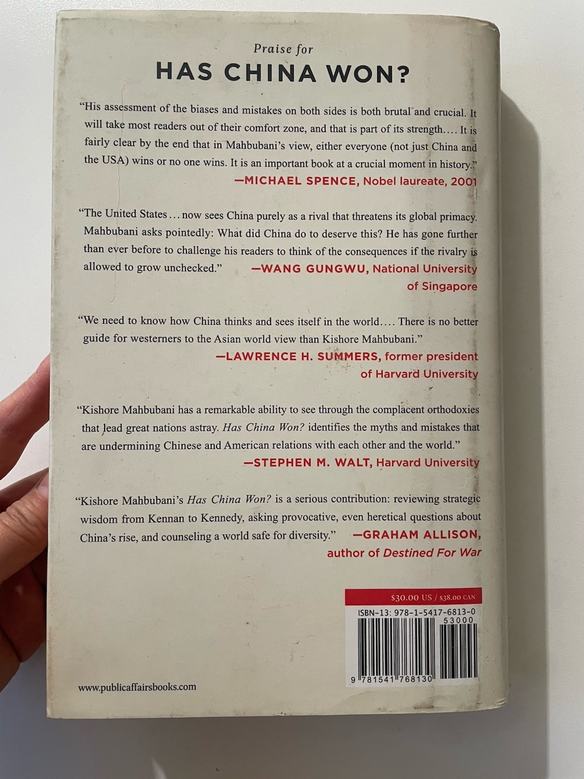 Has China Won? : The Chinese Challenge to American Primacy by Kishore Mahbubani