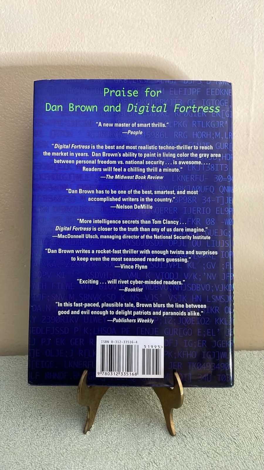 Digital Fortress by Dan Brown, 2004, Revised Edition, 1st Print, Hardcover NF