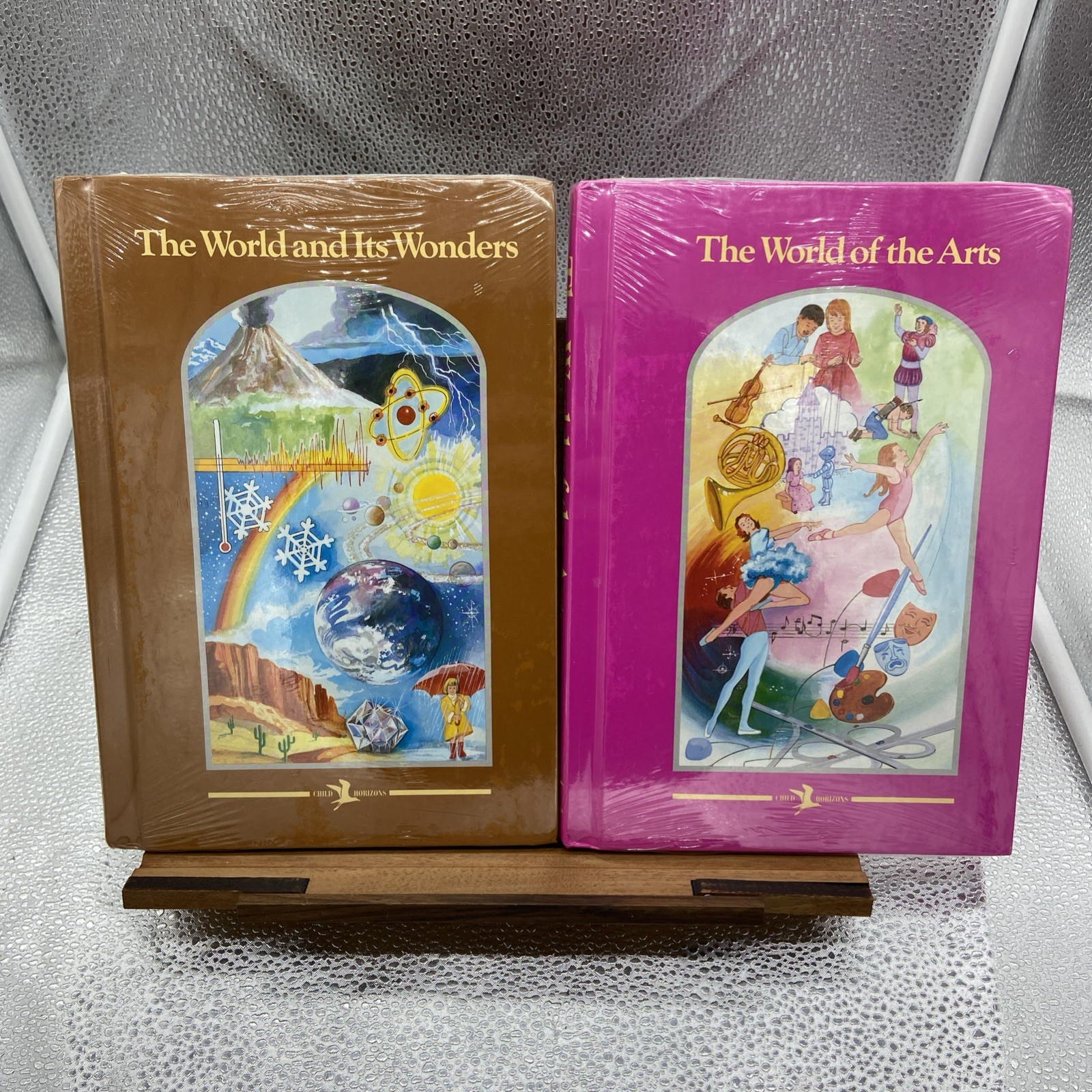 Child Horizons 8 Book Lot Vintage Hardcover Books Home Schooling -SEALED-