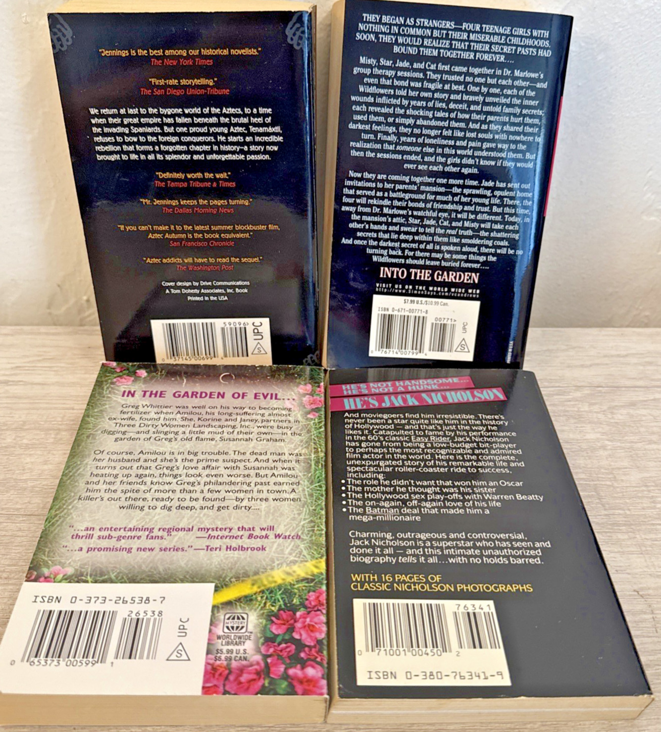 Lot 4 Different Authors Fiction Paperback