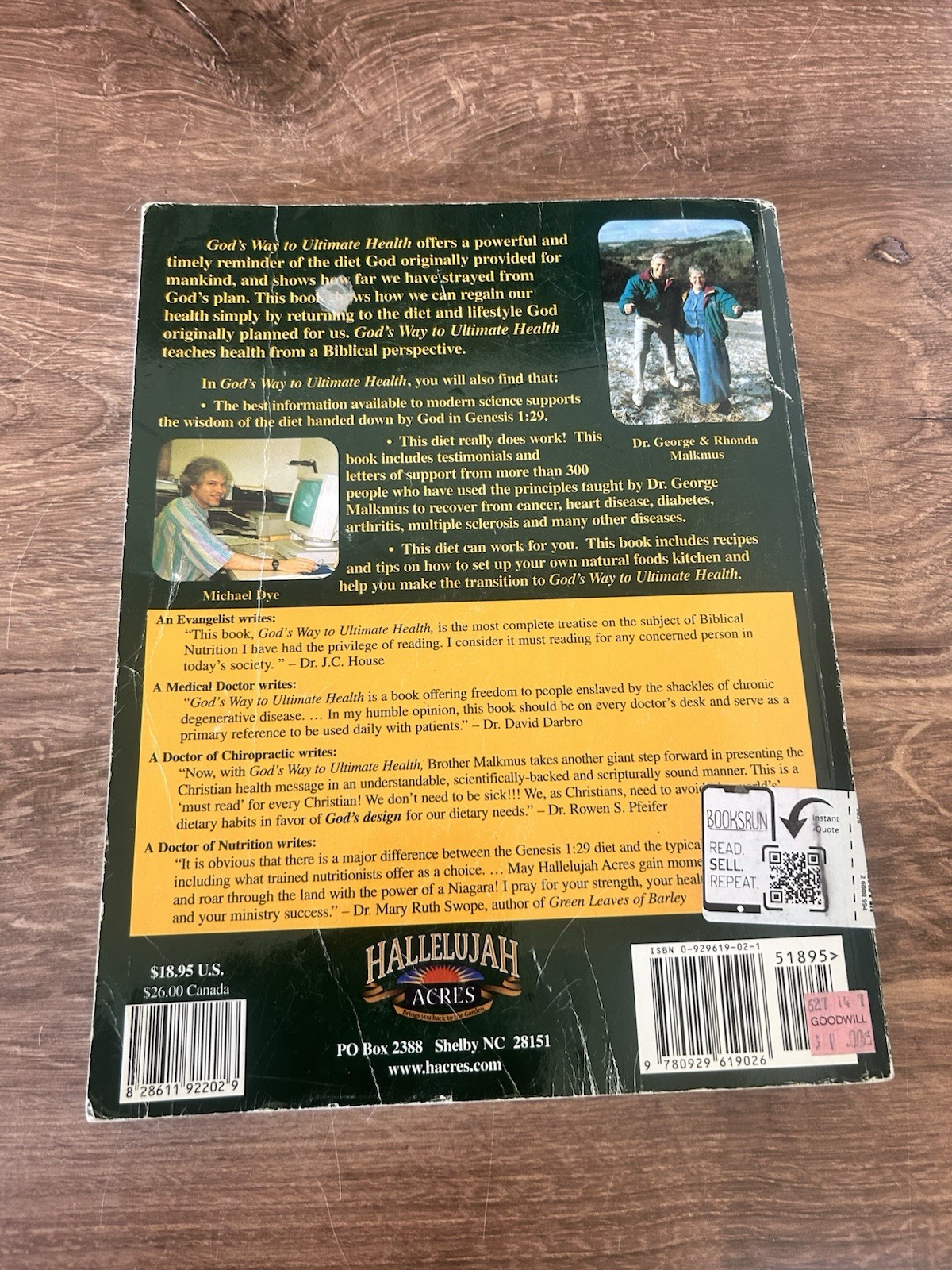 God’s Way to Ultimate Health : A Common Sense Guide for the Elimi