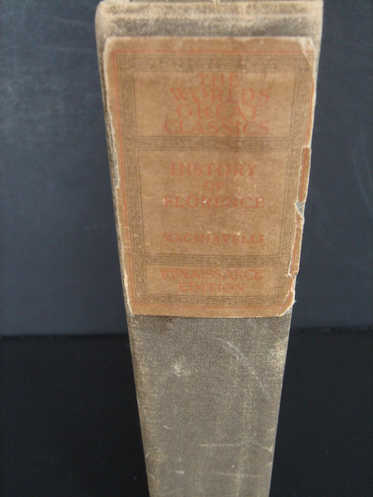 History of Florence Niccolo Machiavelli Renaissance Edition Limited Copy #503