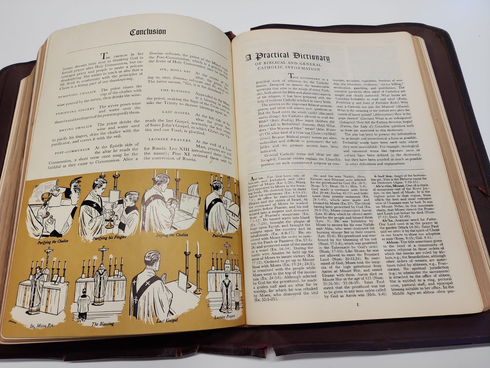 The Catholic Press Holy Family Edition of the Catholic Bible 1950 Rev O’Connel