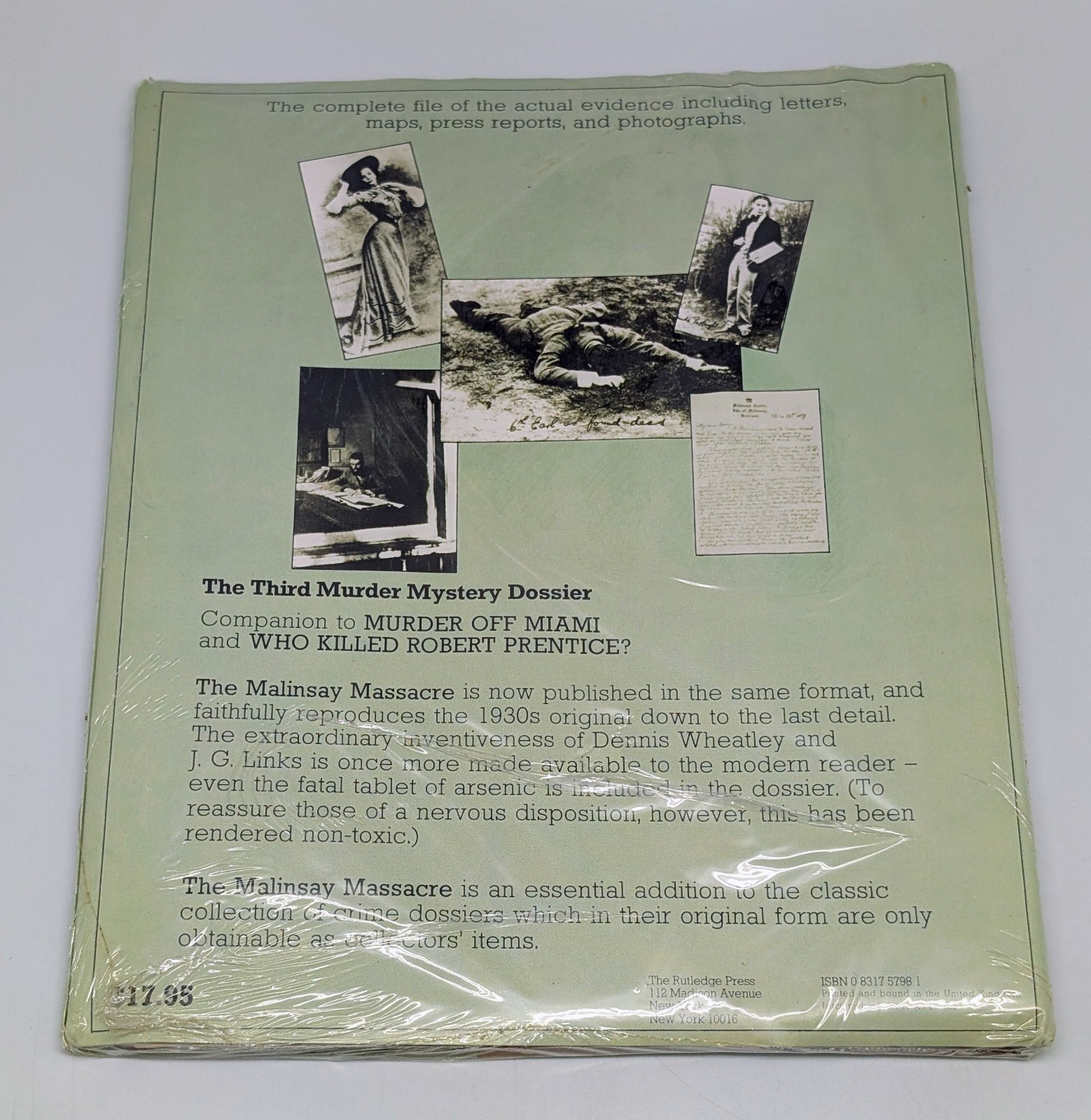 VTG SEALED – The Malinsay Massacre by Dennis Wheatley – A Murder Mystery Game