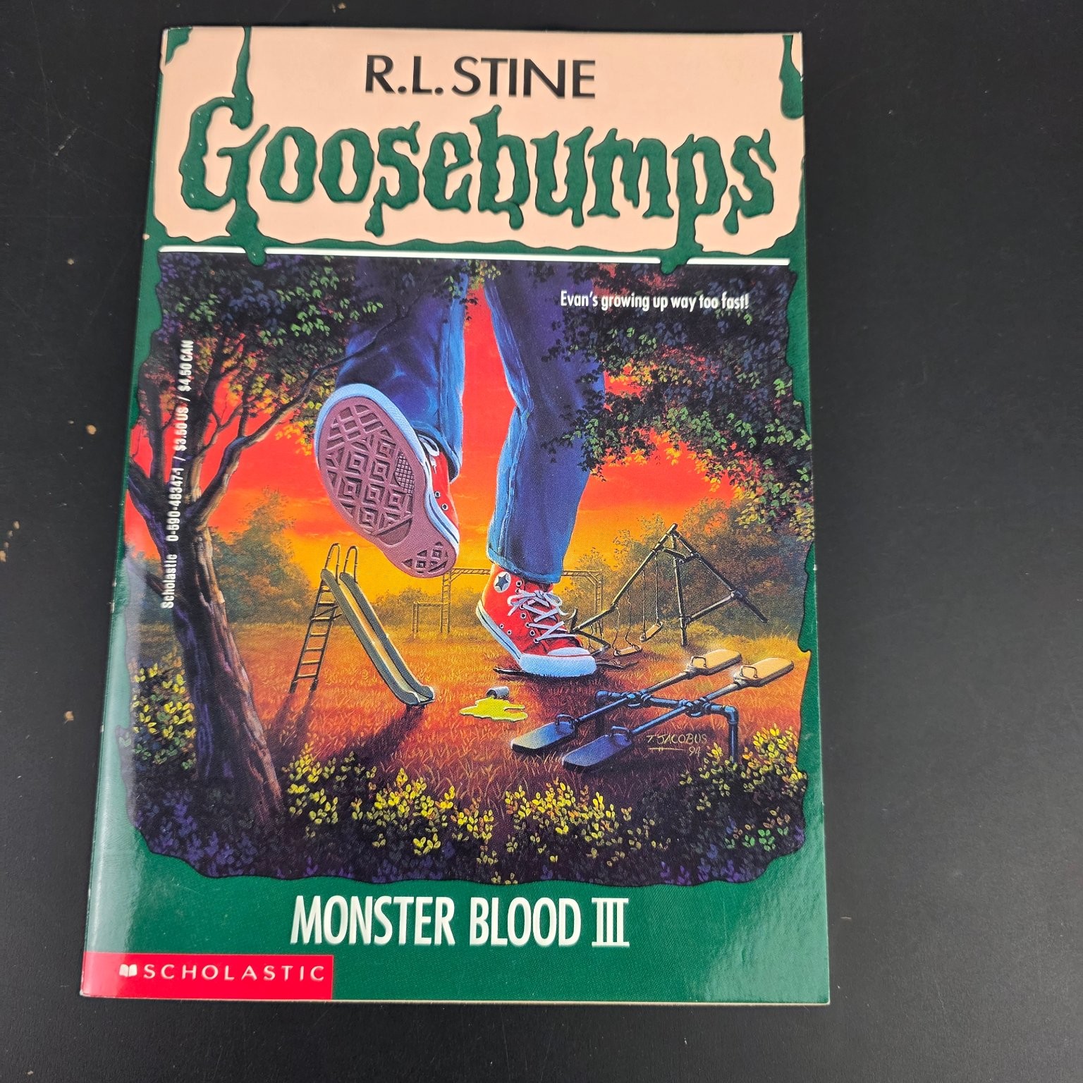 Goosebumps Monster Blood Trilogy RL Stine 1992 1994 1995 1 2 3 Vintage