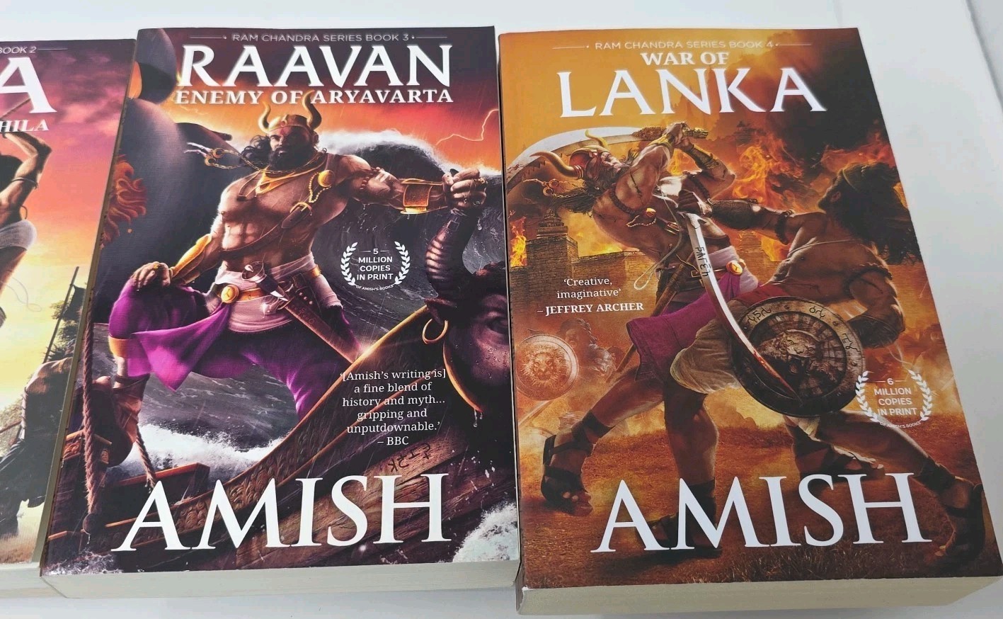 Amish Tripathi – Ram Chandra 4 Book Series & Shiva Trilogy 3 Book Lot of 8