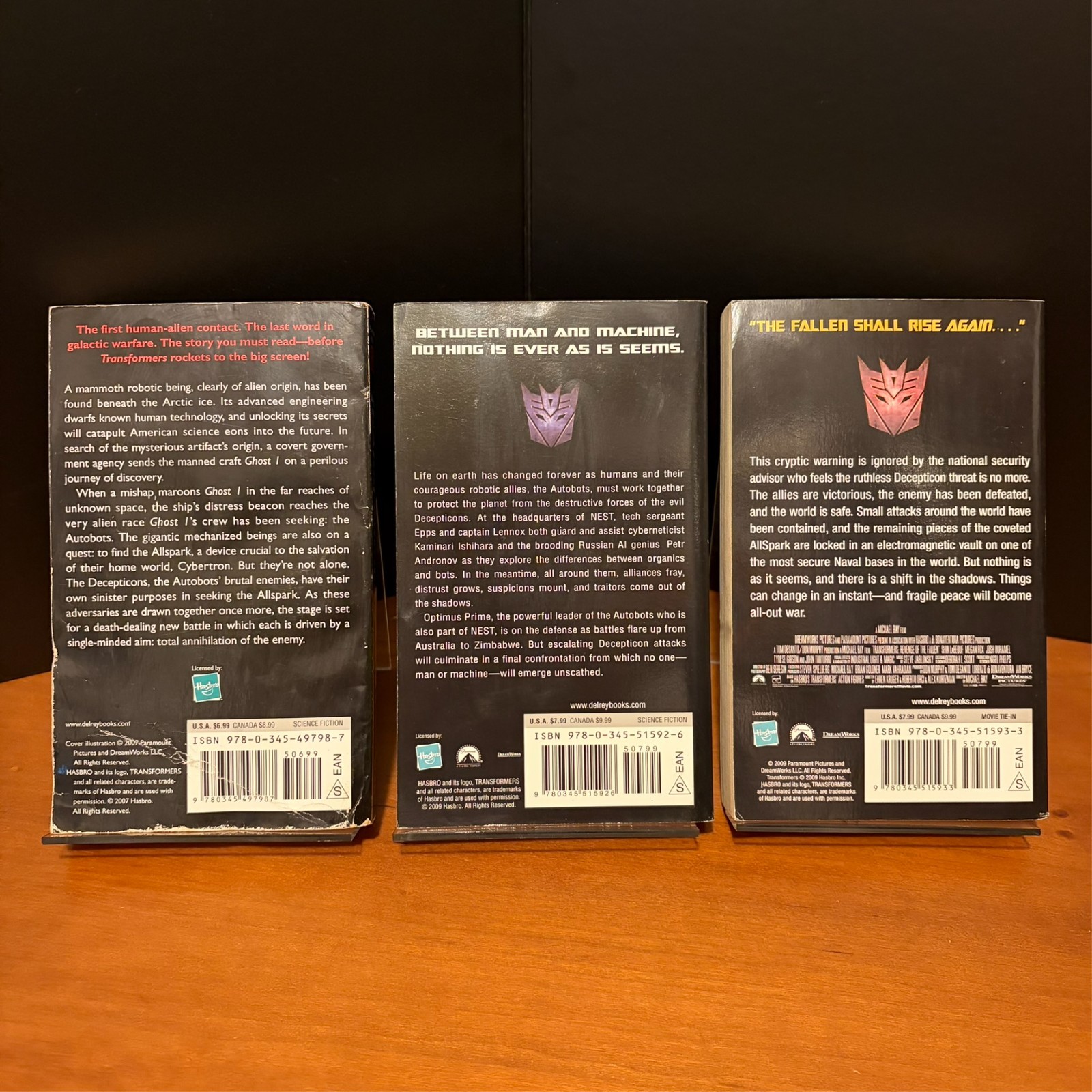 Transformers Lot: Ghosts of Yesterday, The Veiled Threat, Revenge of the Fallen