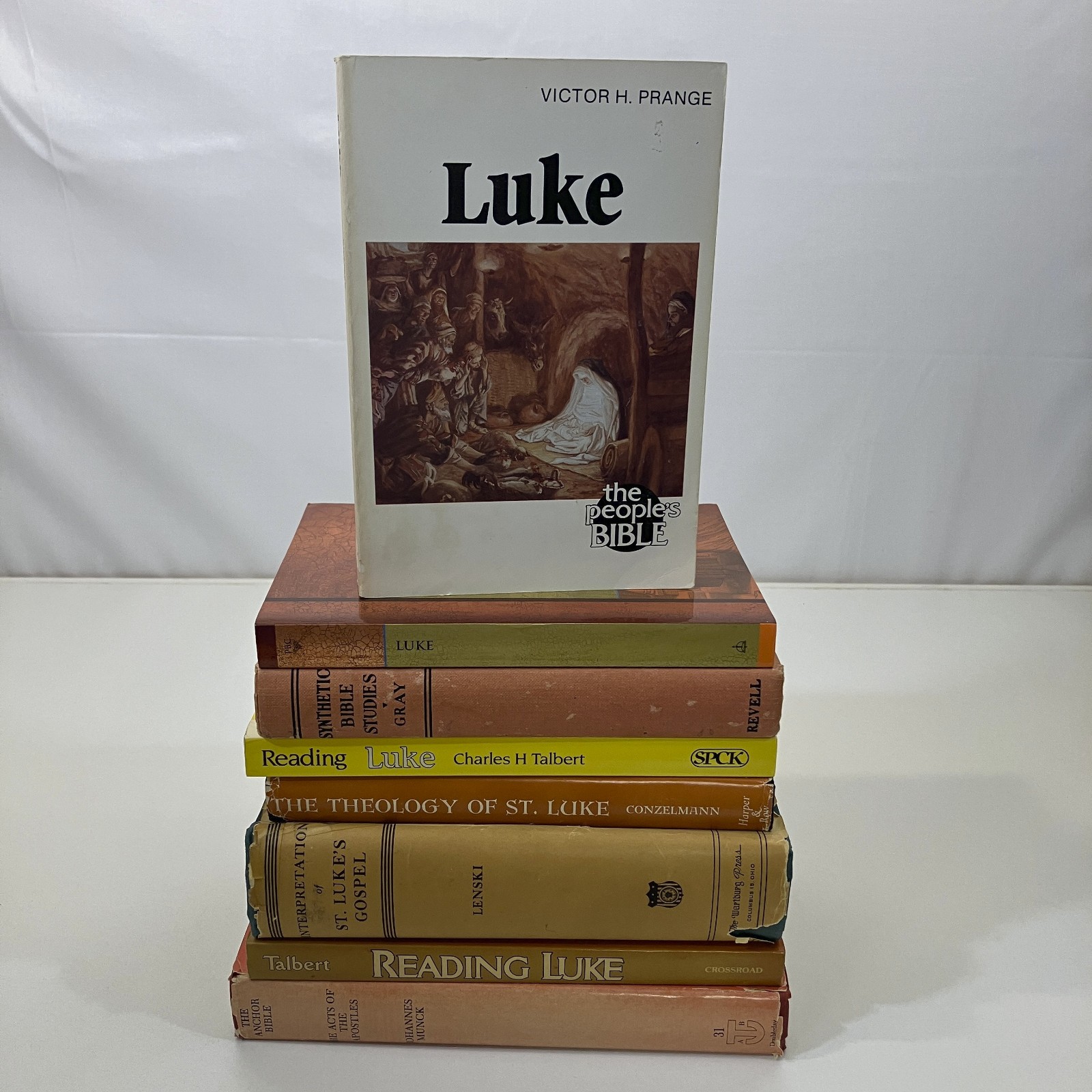 Commentaries on Luke 8 Vintage Mixed Book Lot Theology Interpretation Reading