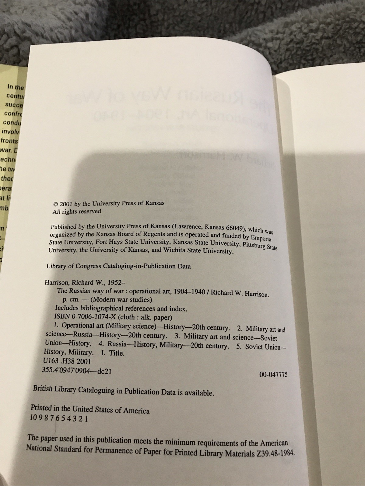 Richard W. Harrison The Russian Way of War (Hardback) Modern War Studies