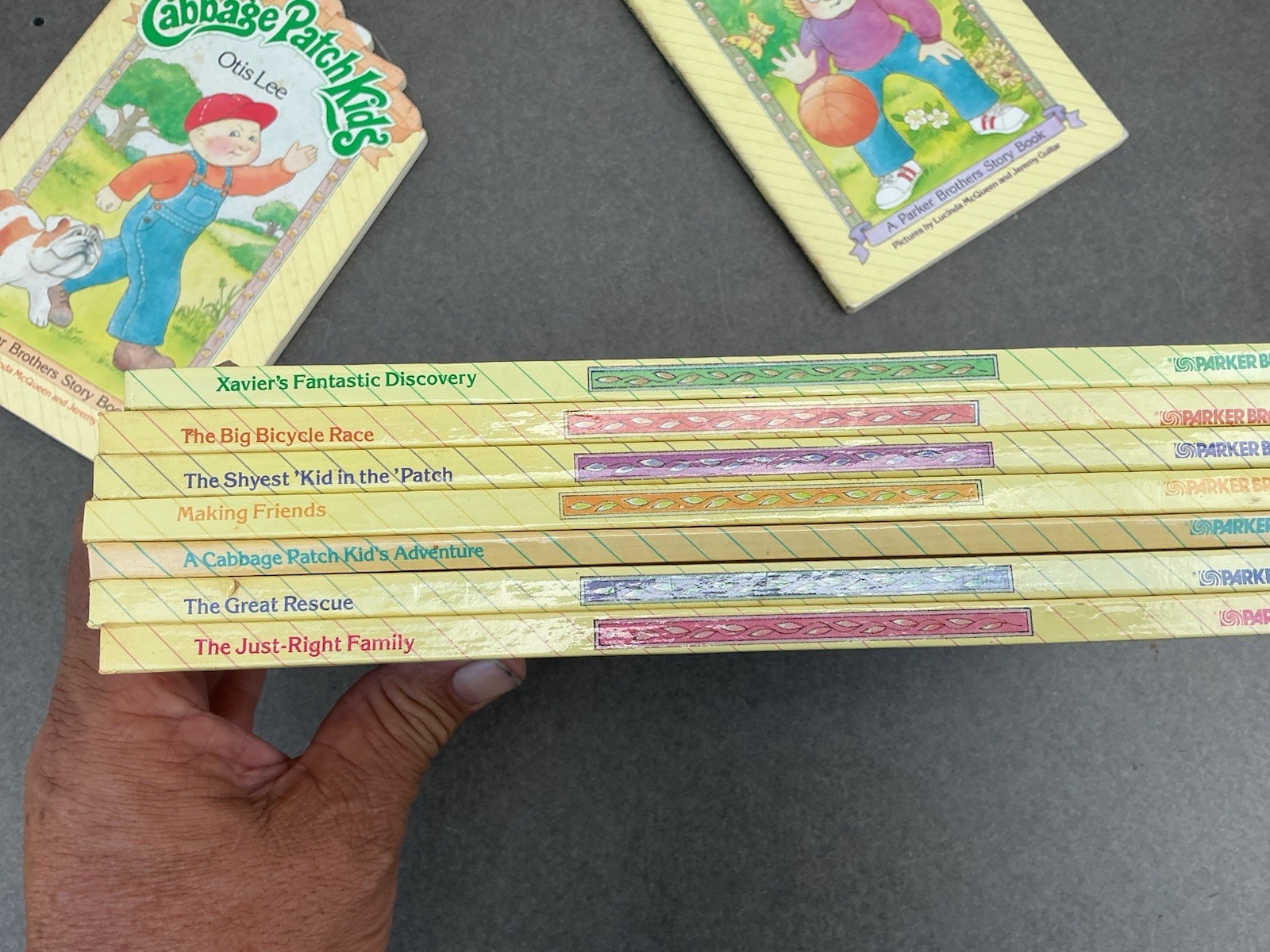 Vintage Cabbage Patch Kids Books Lot of 8 Hardcover Parker Brothers