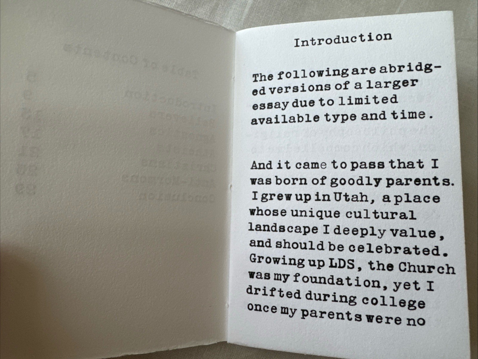 Confessions Agnostic Mormon Alexander Jolley Signed 2026 Letterpress w/ Border