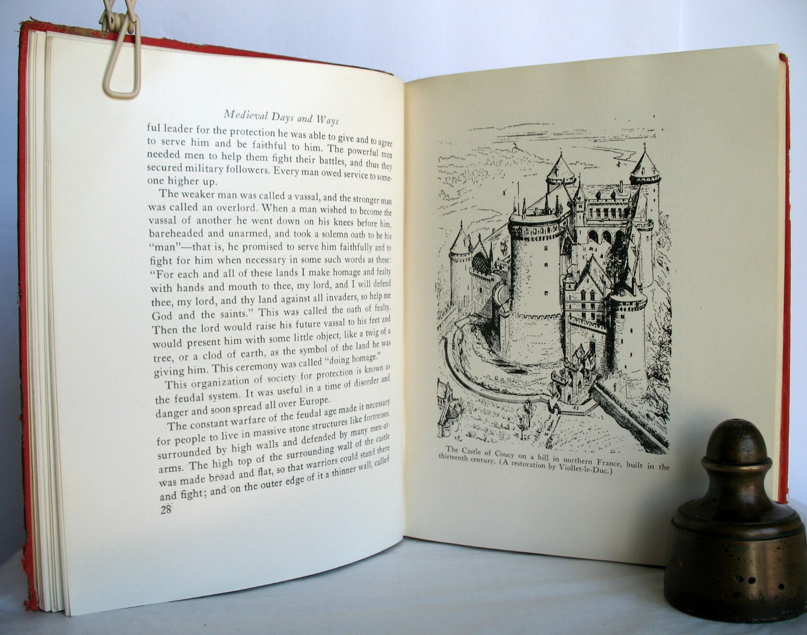 1937 MEDIEVAL DAYS AND WAYS by Gertrude Hartman ~ 332 Pages ~ 8.5″ x 6.75″