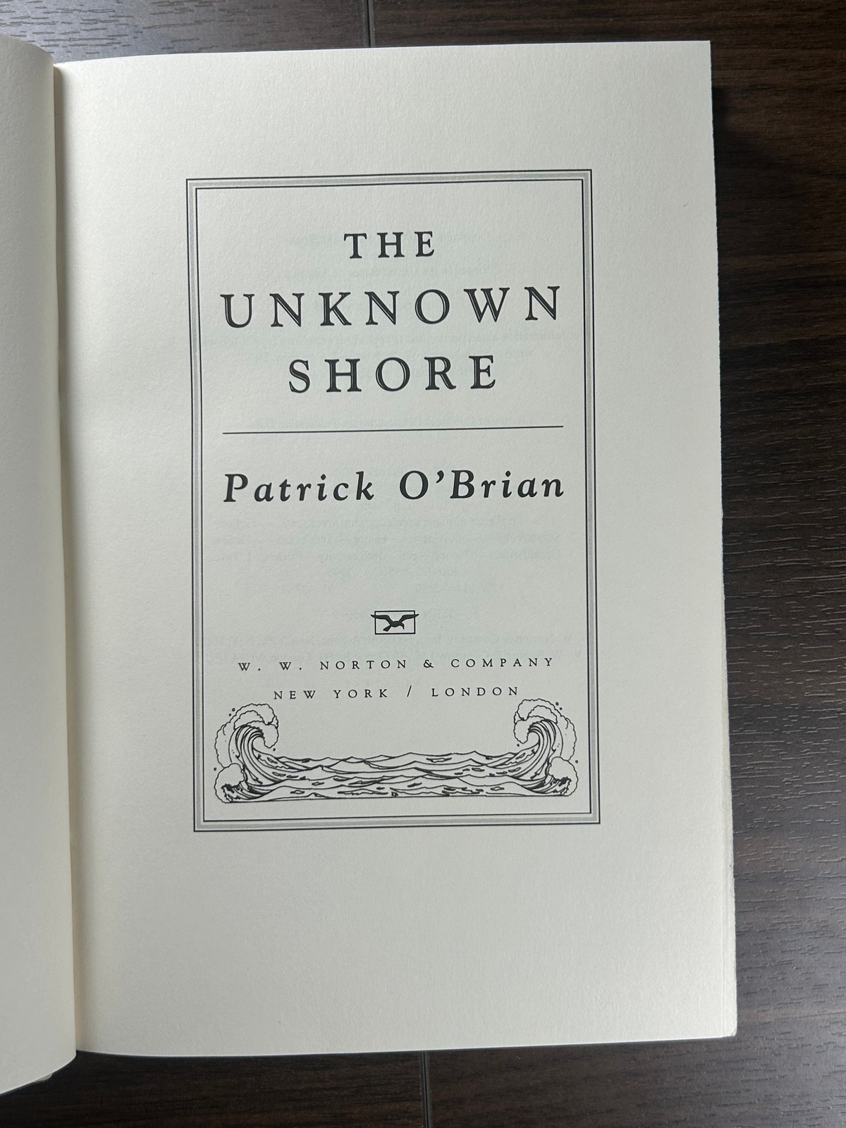 O’Brian THE UNKNOWN SHORE 1st American Edition 1st Printing 1995 Norton DJ