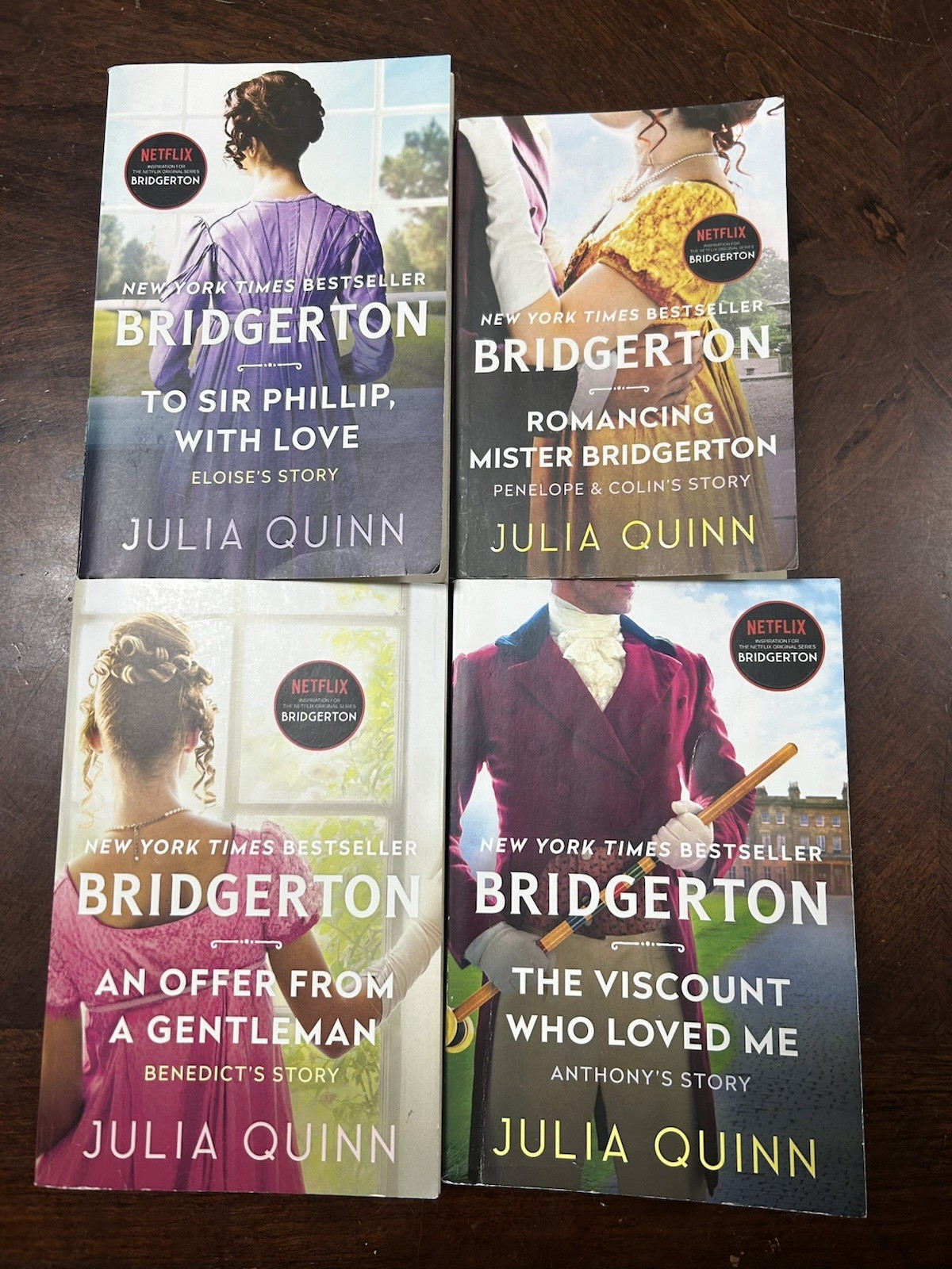 14 Book Lot Complete BRIDGERTON Series By JULIA QUINN PB #1-9 and misc books