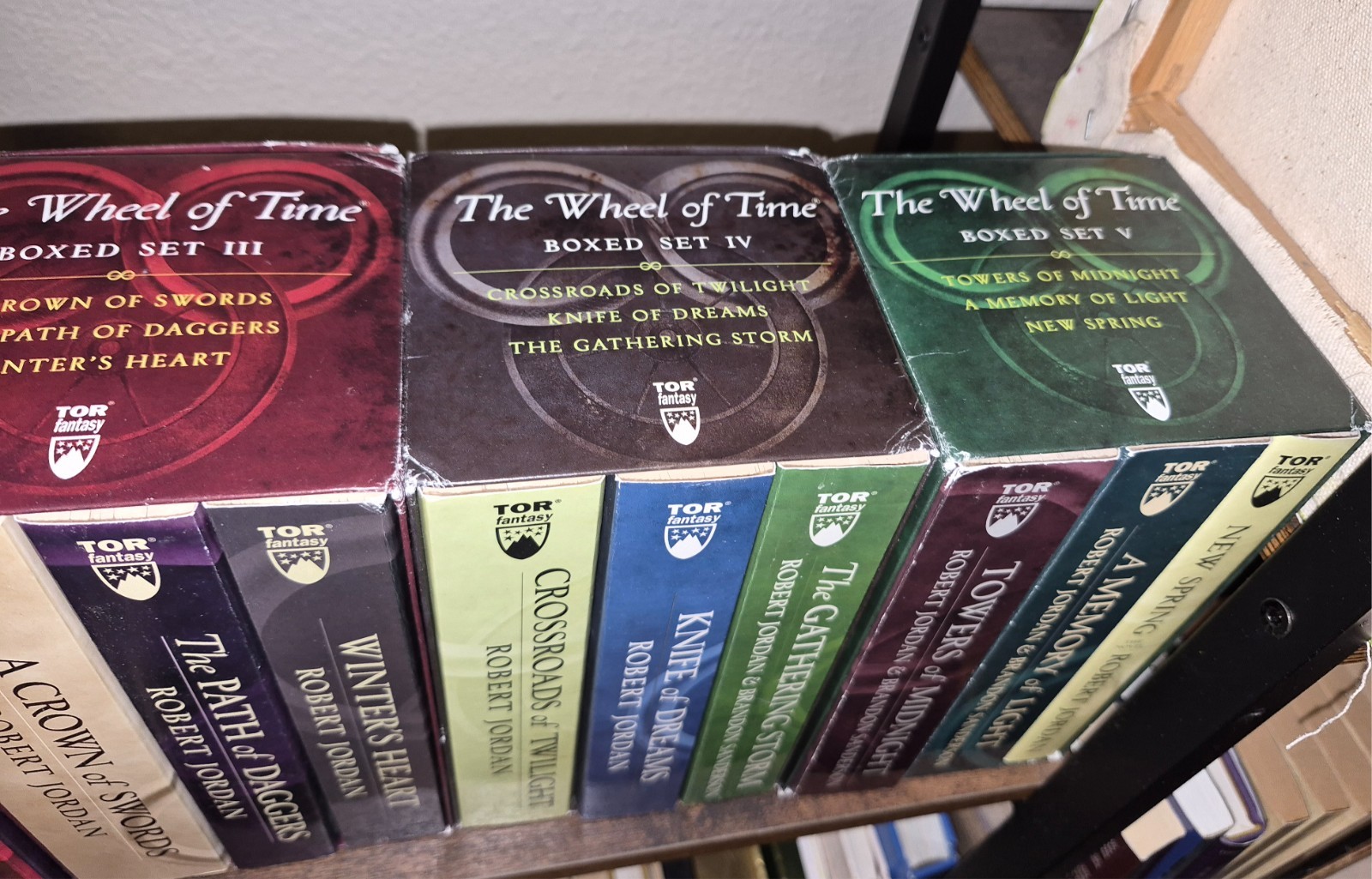 Wheel of Time complete sets Robert Jordan Brandon Sanderson mass mkt paperbacks
