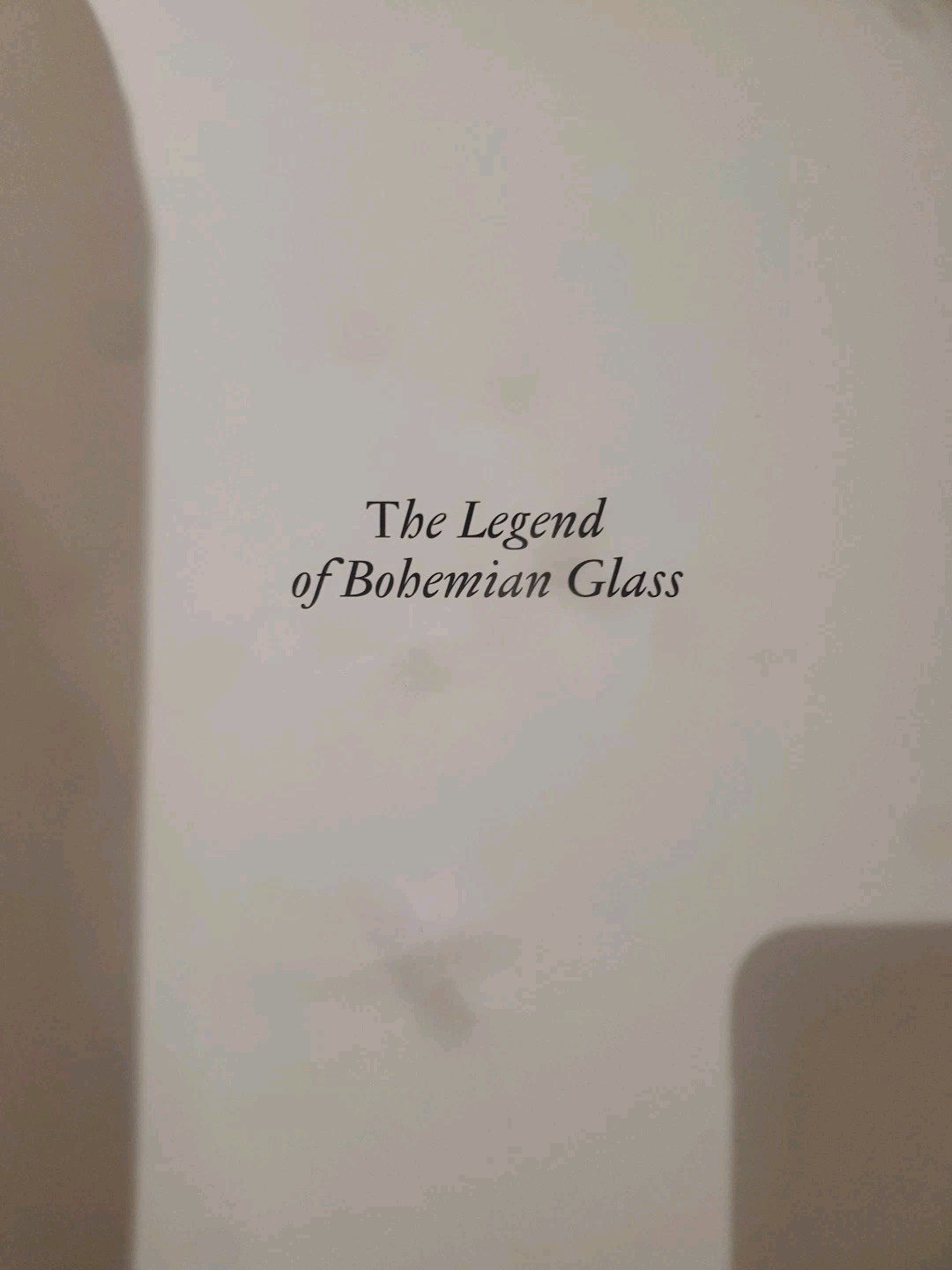 THE LEGEND OF BOHEMIAN GLASS: A THOUSAND YEARS OF By Antonin Langhamer EXCELLENT