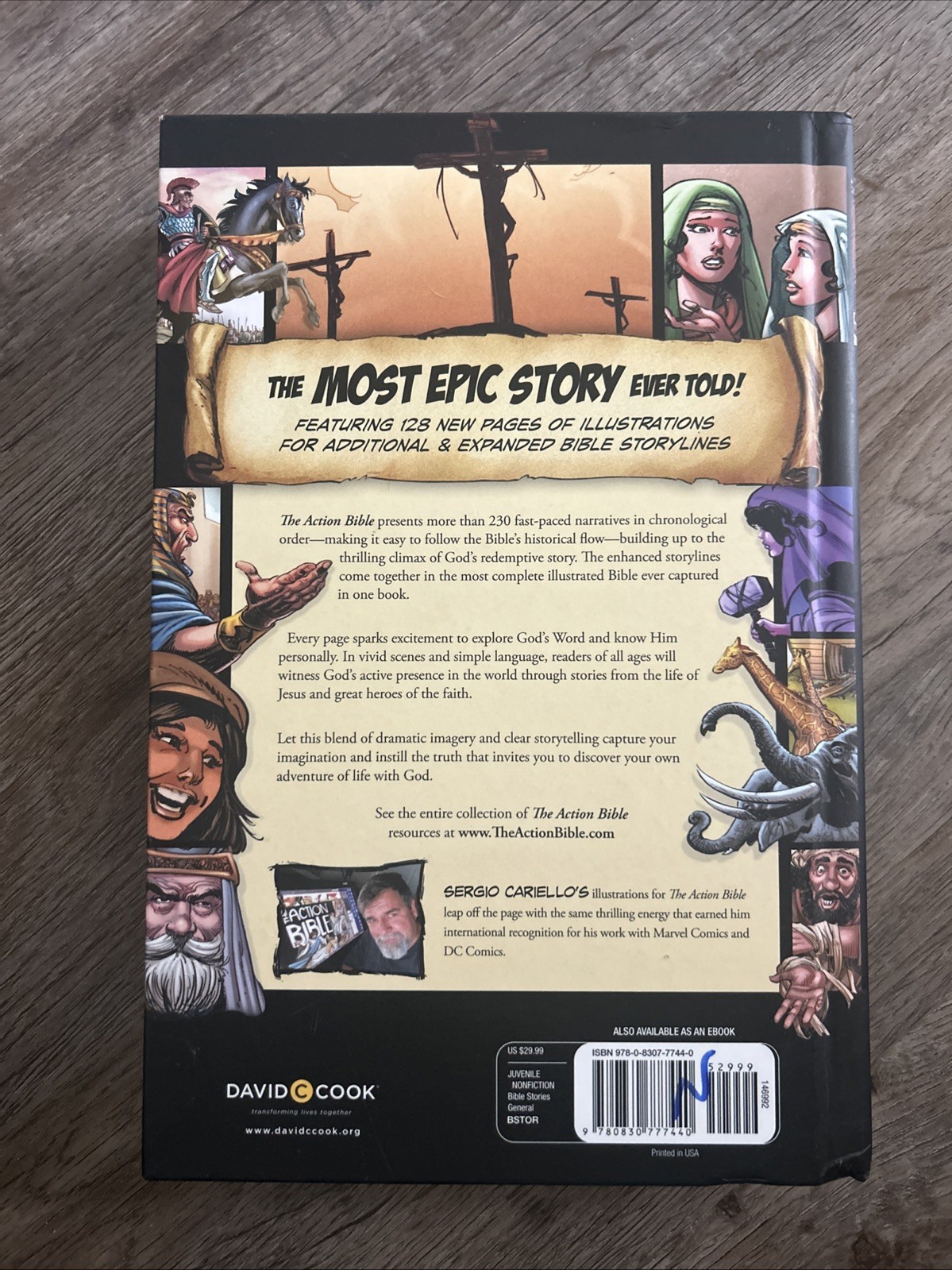 The Action Bible: God’s Redemptive Story by Sergio Cariello Graphic Novel