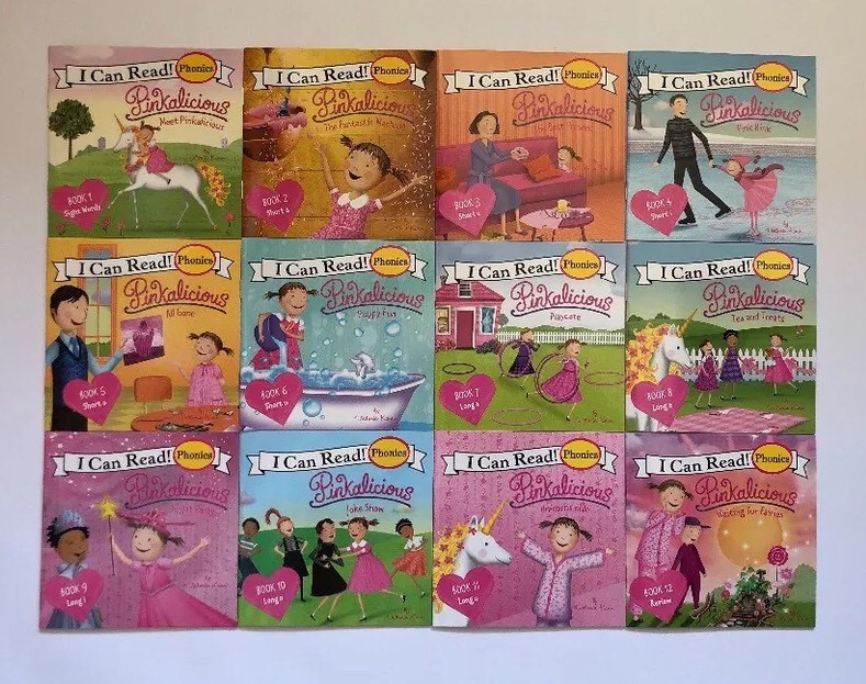Pinkalicious Childrens Books Phonics I Can Read Readers Learn to Read Lot 12