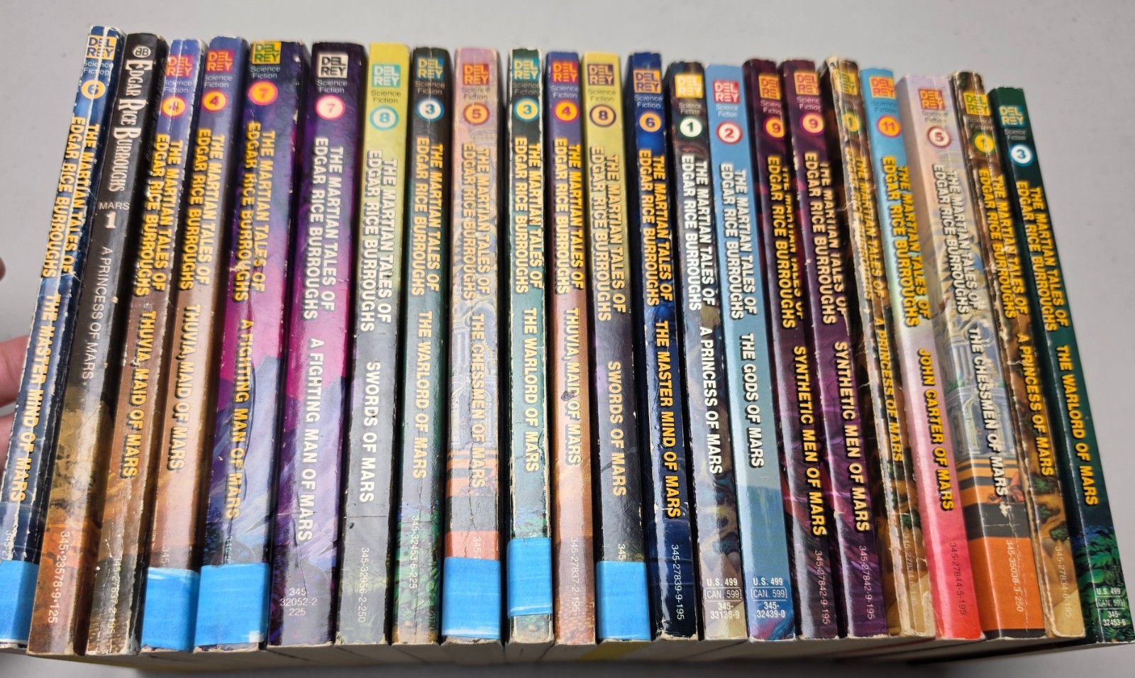 The Martian Tales of Edgar Rice Burroughs John Carter Of Mars Lot of 22 Books