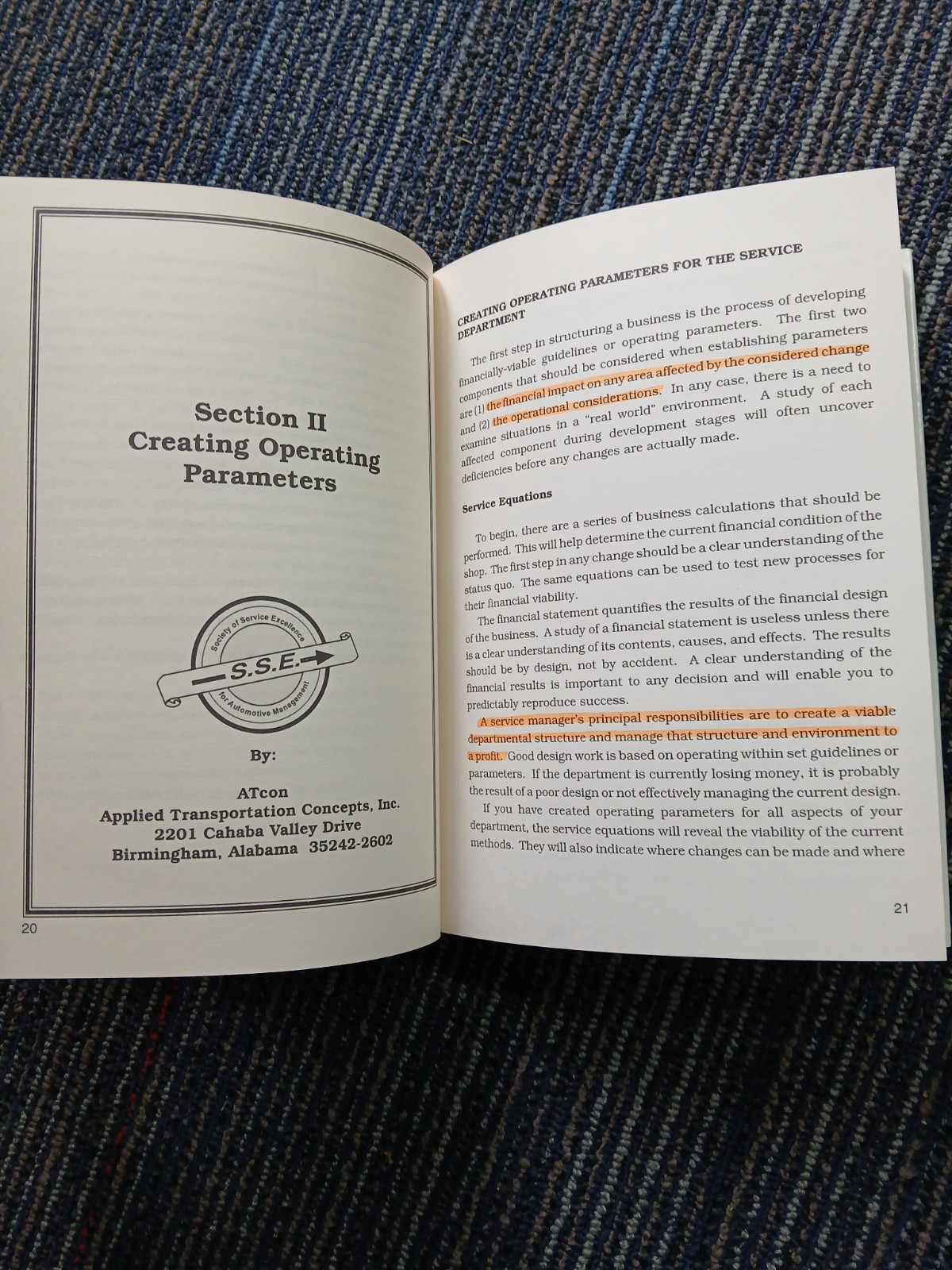 The Seven Controllables of Service Department Profitability By Ron W. Stoner