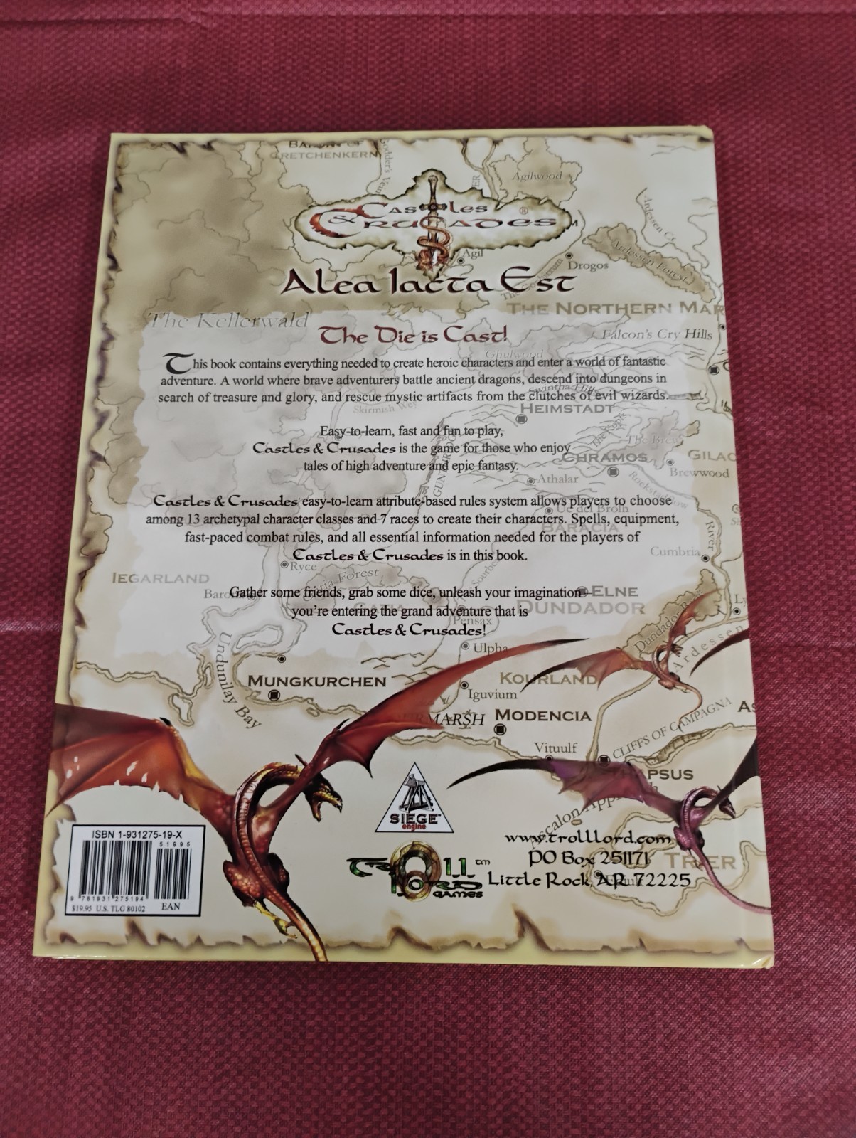 Castles & Crusades Players Handbook – Printing by Davis Chenault 2006 2nd Print