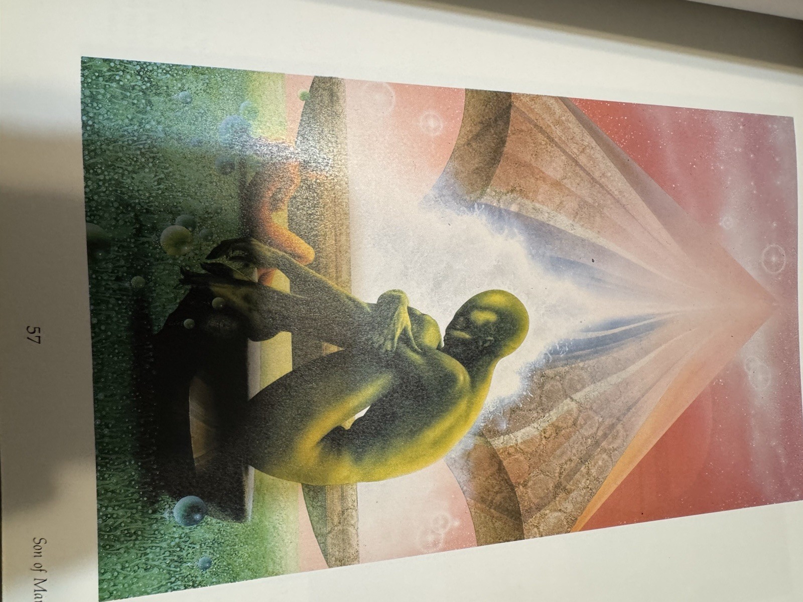 Lightship Jim Burns 1985 Paper Tiger Sci-Fi Art Book Chris Evans Vintage SF Illu