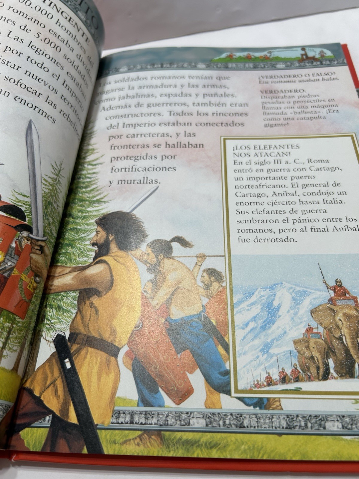 Lot of 2 Spanish Espanol Books Los Romanos Historia Color Hardbacks Children