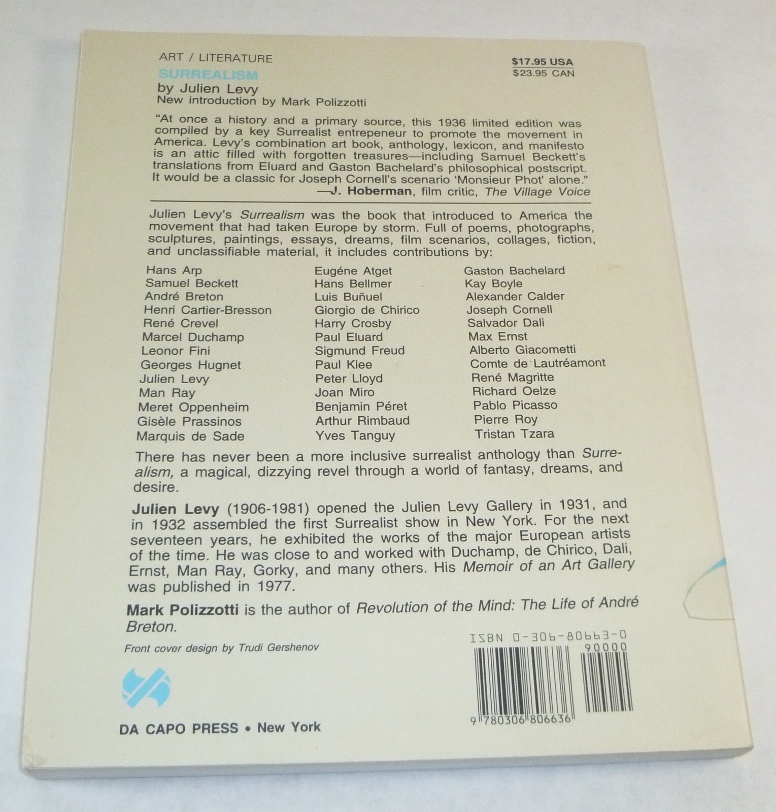 Surrealism by Julien Levy (1995) Trade Paperback – Breton / Duchamp / Eluard