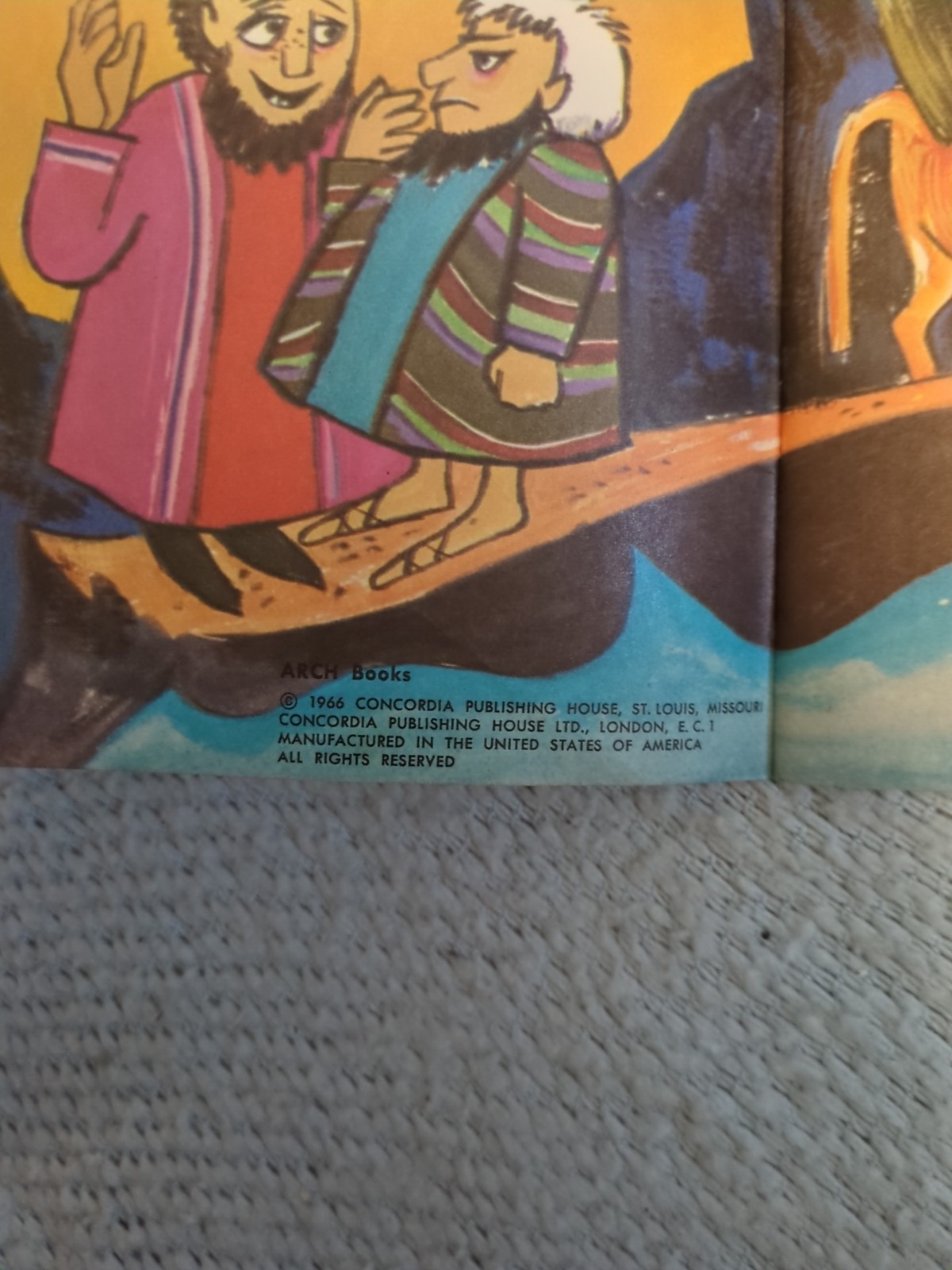 The HOUSE ON THE ROCK- Arch Books- Jane Latourette & Sally Mathews PB LN
