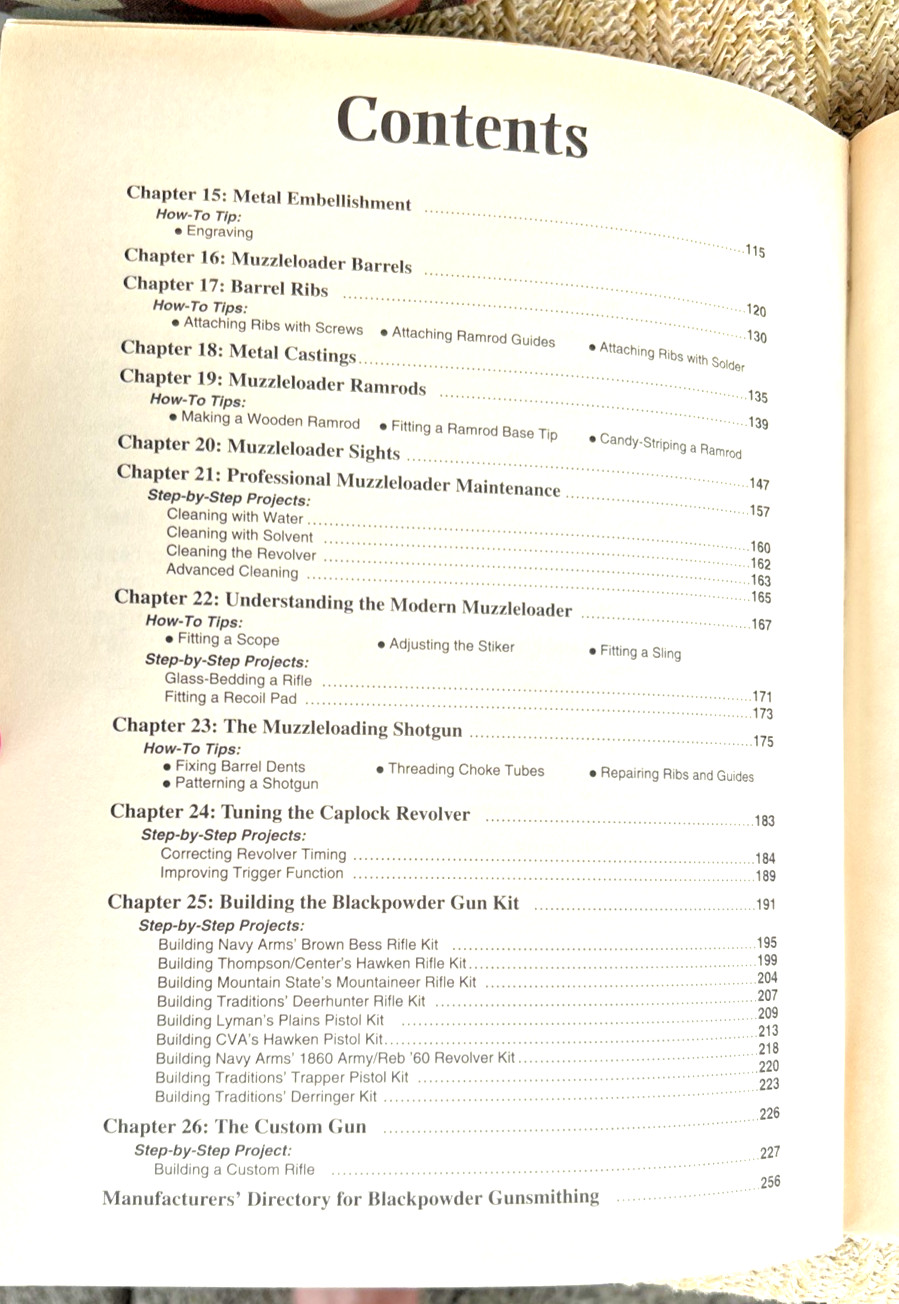 Black Powder Hobby Gunsmithing Book Vintage Fadala and Storey PB 1994 DBI Books