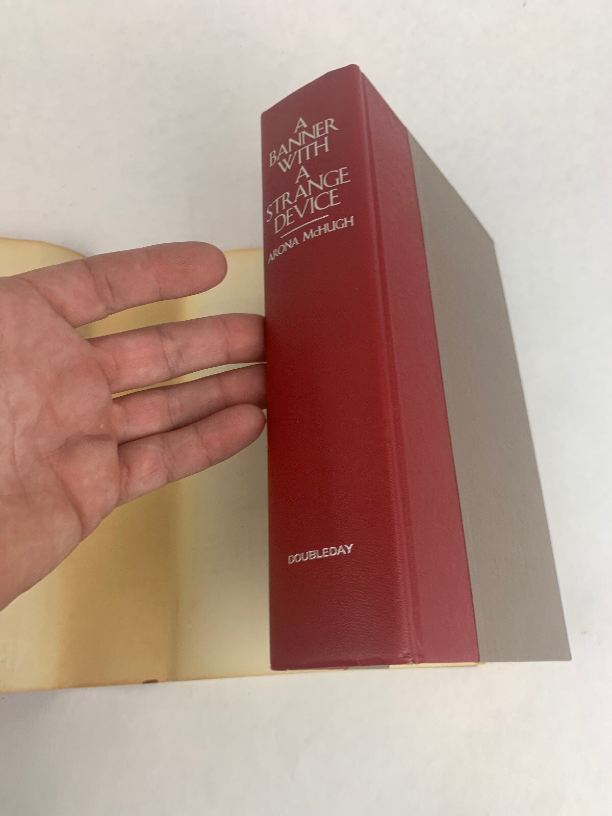 A Banner With A Strange Device, A novel of Boston by Arona McHugh BCE HC/DJ