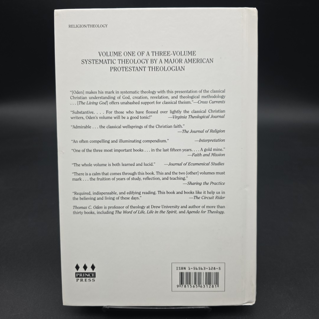 The Living God Systematic Theology, Volume 1 by Thomas C. Oden hardcover 2001
